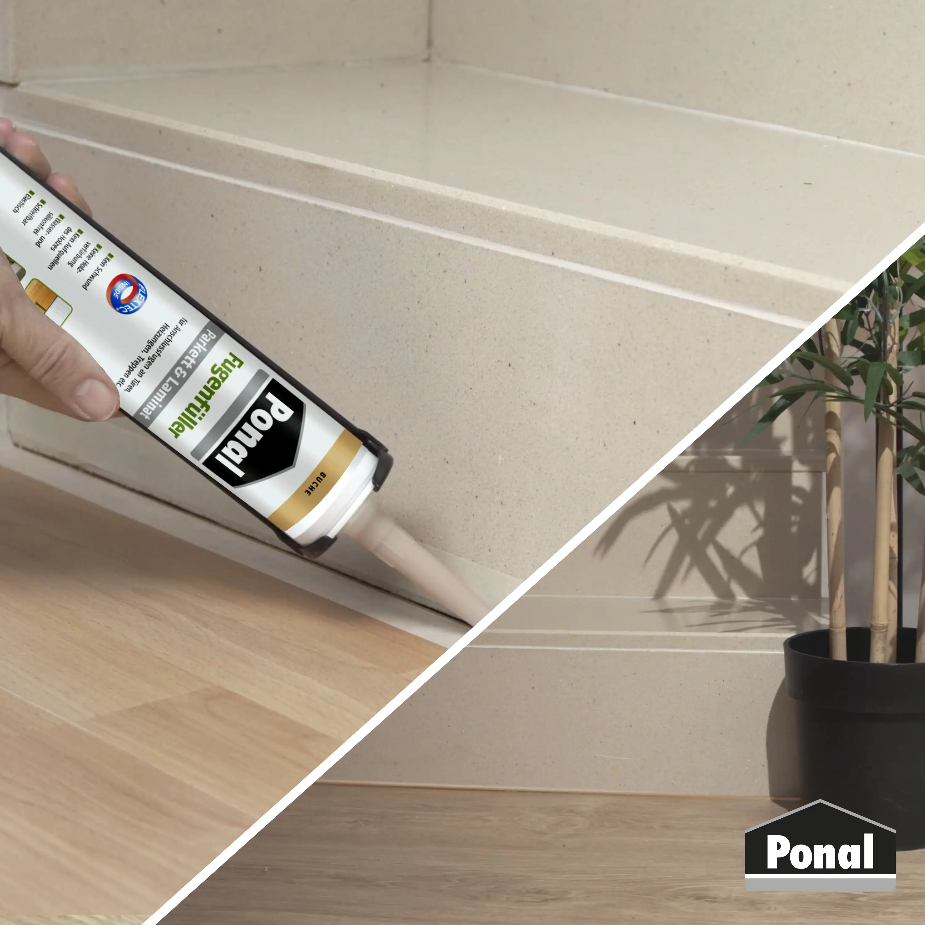 Ponal Fugenfüller Parkett & Laminat 280 ml Kartusche, Buche