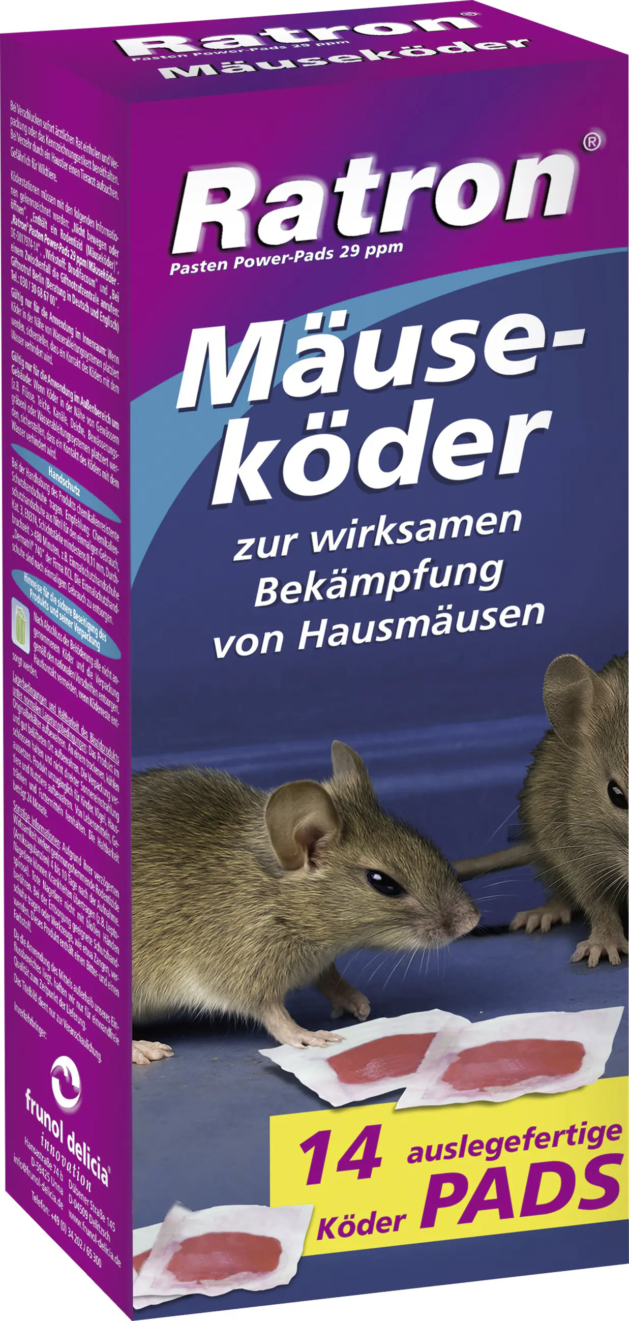 Ratron Mäuseköder 29 ppm 210 g