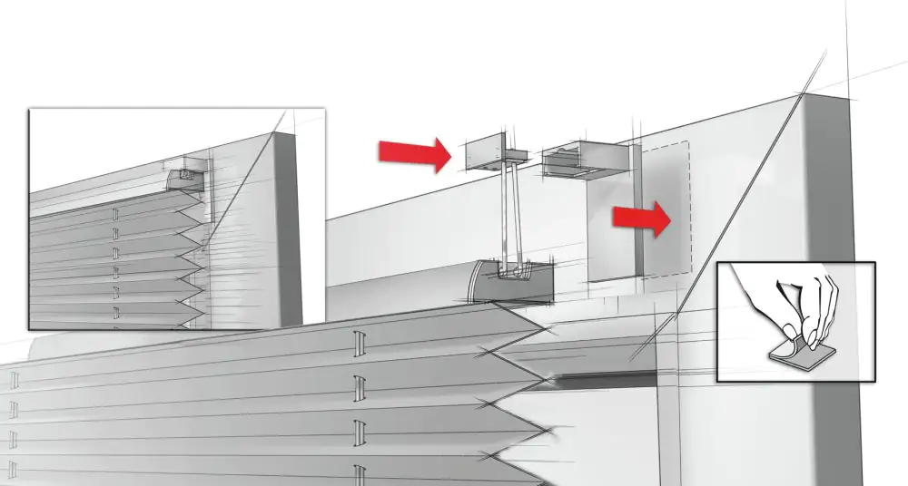 Gardinia Klebeträger weiß Gardinia Klebeträger weiß