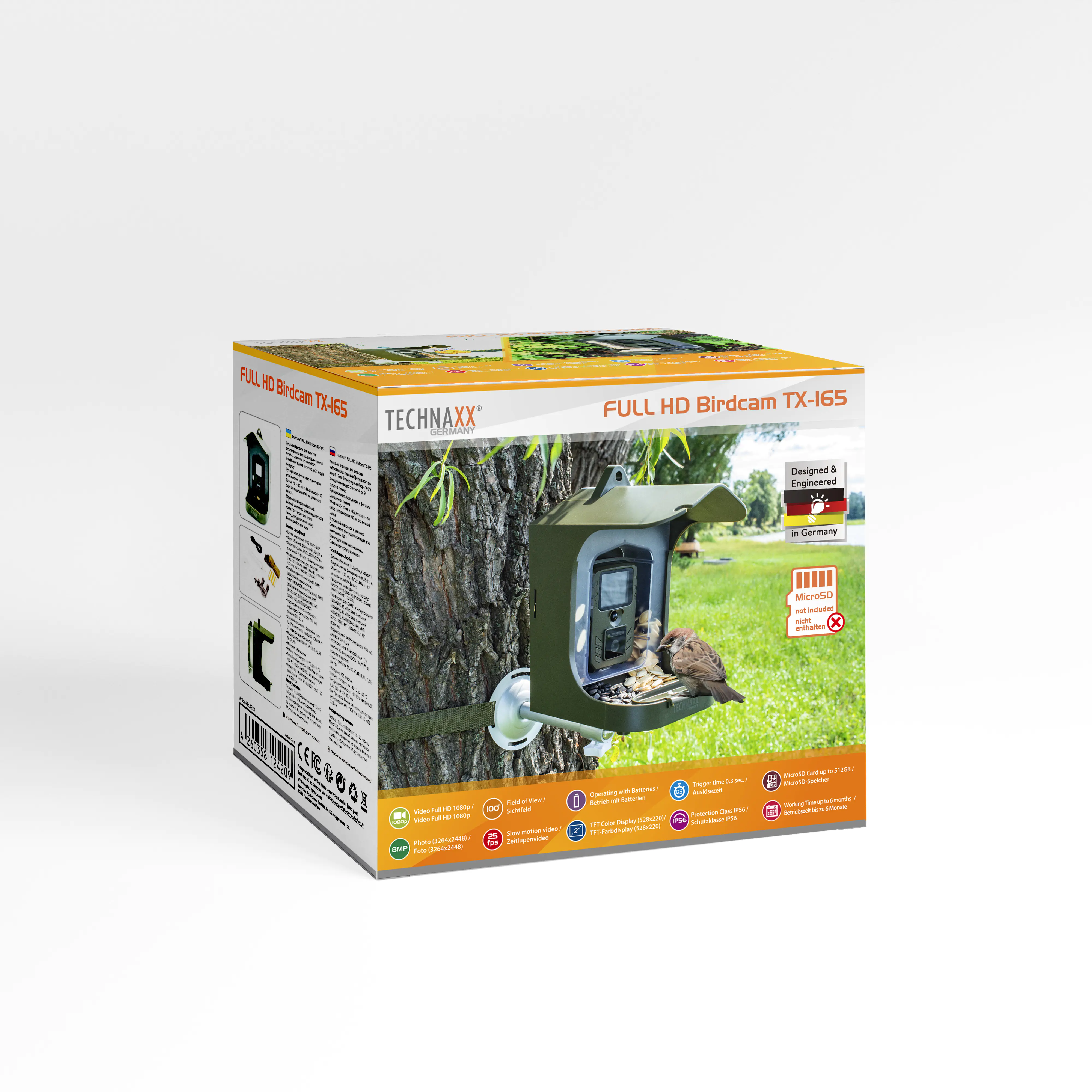 Technaxx Vogelkamera Birdcam TX-165 Full HD, Nachtmodus Technaxx Vogelkamera Birdcam TX-165 Full HD, Nachtmodus