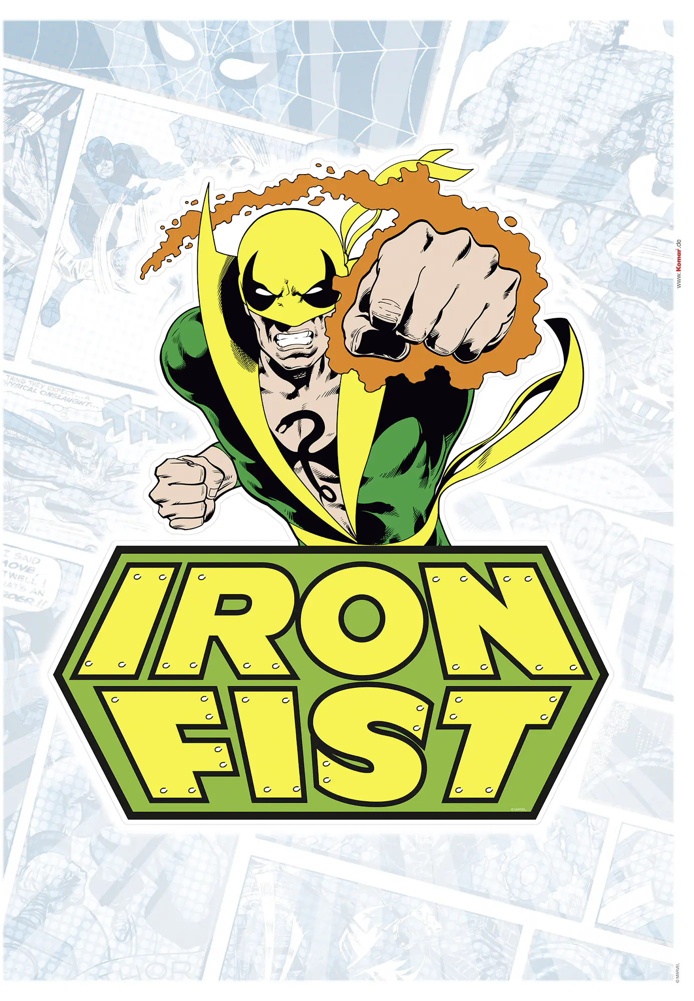 Komar Dekosticker Iron Fist Comic 50 x 70 cm  