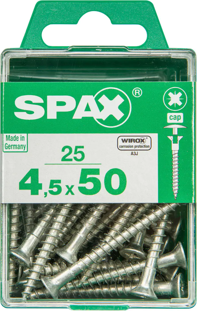 Spax Universalschrauben 4.5 x 50 mm PZ 2 - 25 Stk.