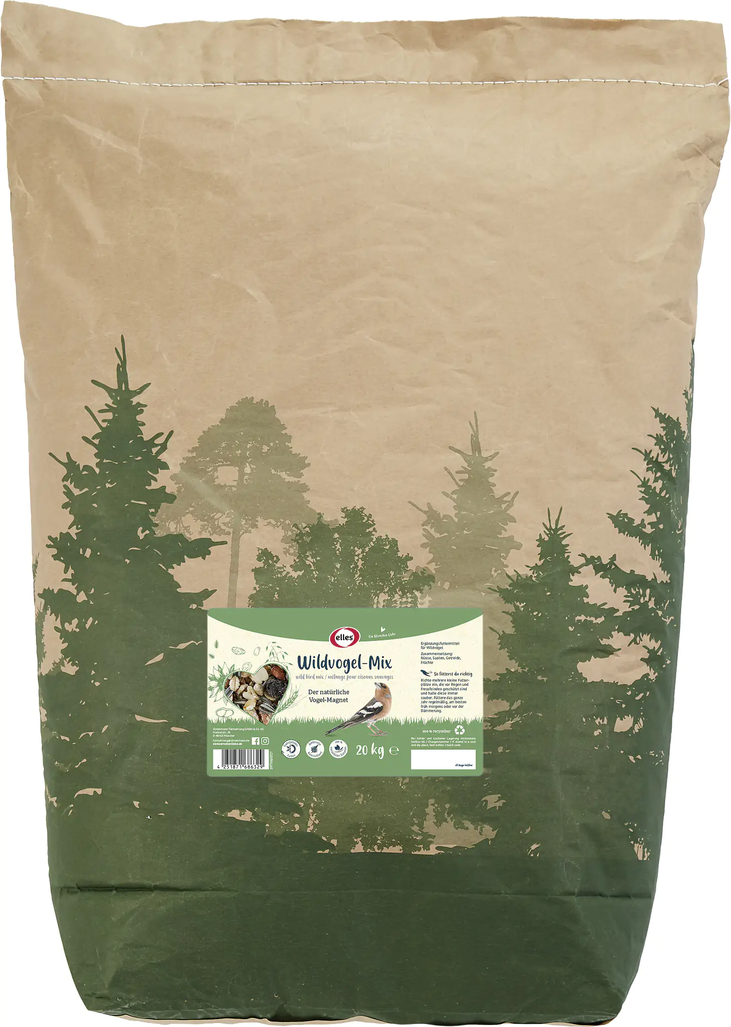 4251871686329 Elles Wildvogel-Mix 20 kg