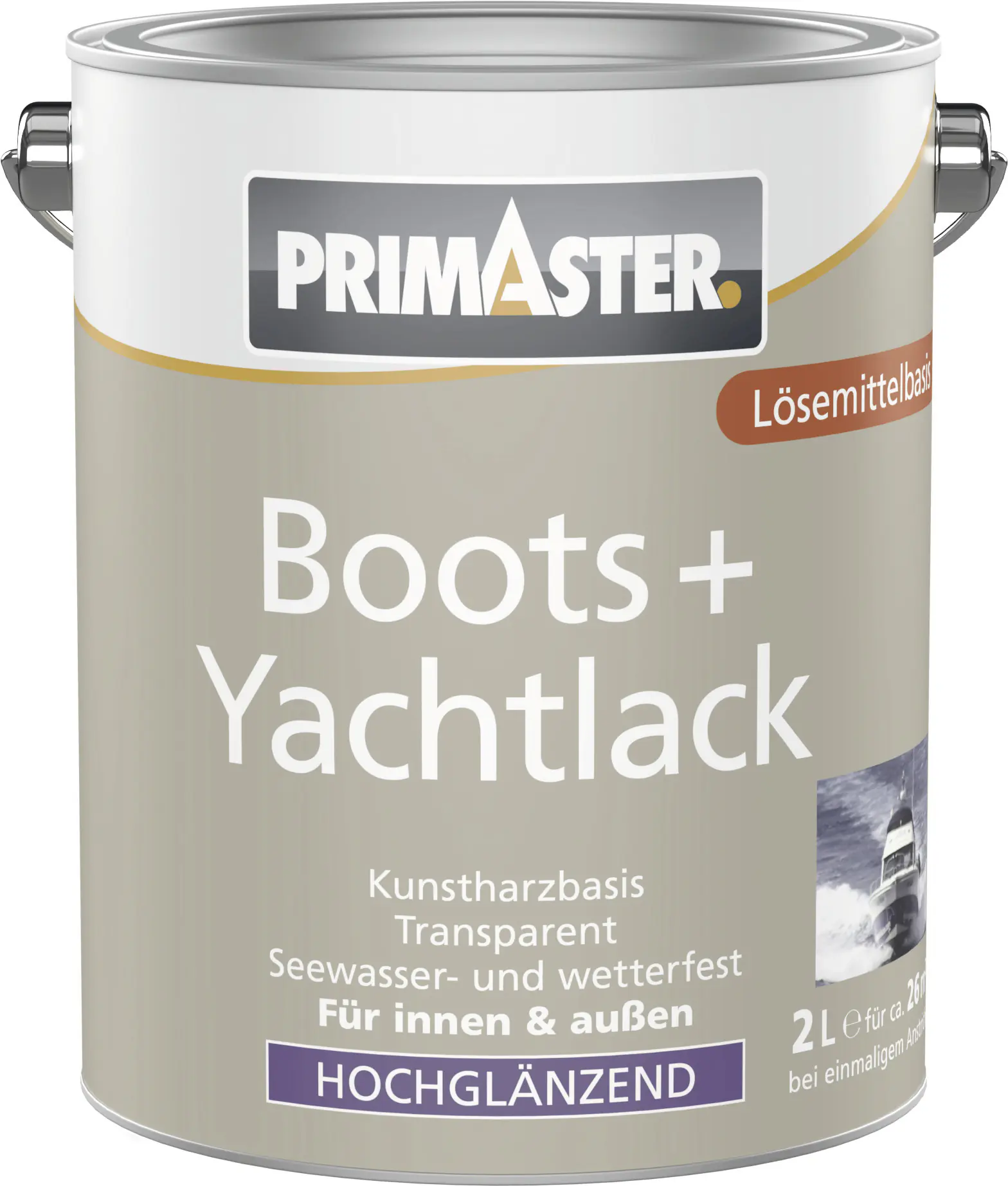 Primaster Boots + Yachtlack 2 L farblos hochglänzend