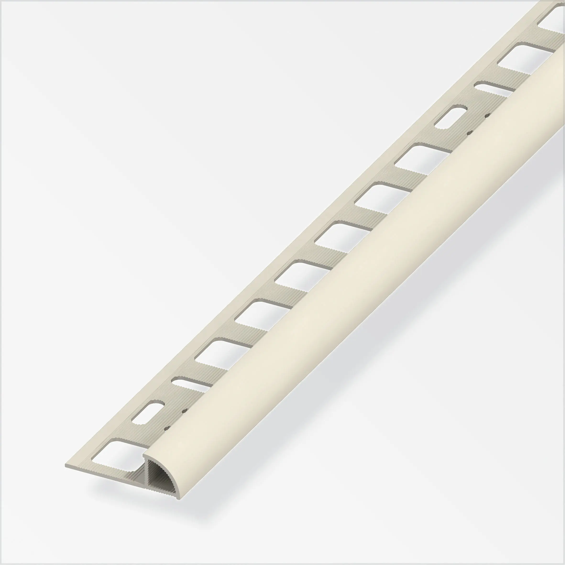 alfer Viertelkreisprofil PVC glatt beige