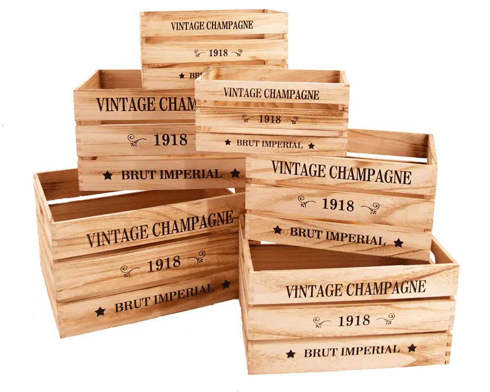 Lensing Holzkiste Champagner 28 x 18 x 14 cm Lensing Holzkiste Champagner 28 x 18 x 14 cm