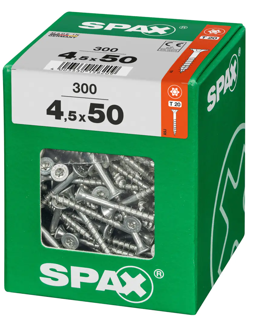 Spax Universalschrauben 4.5 x 50 mm TX 20 - 300 Stk.