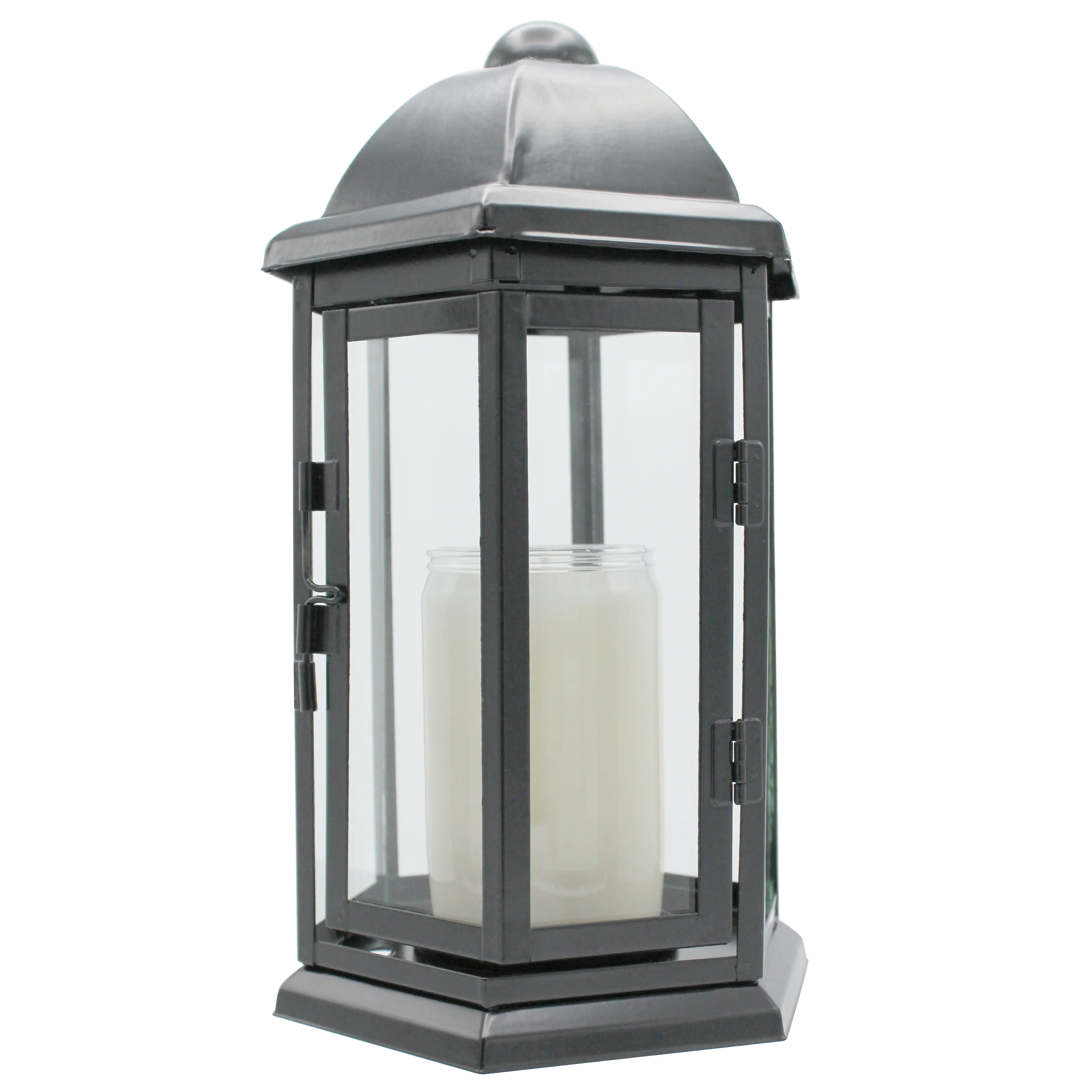 Grablaterne aus Stahlblech 23,5 cm schwarz mit Erdspieß