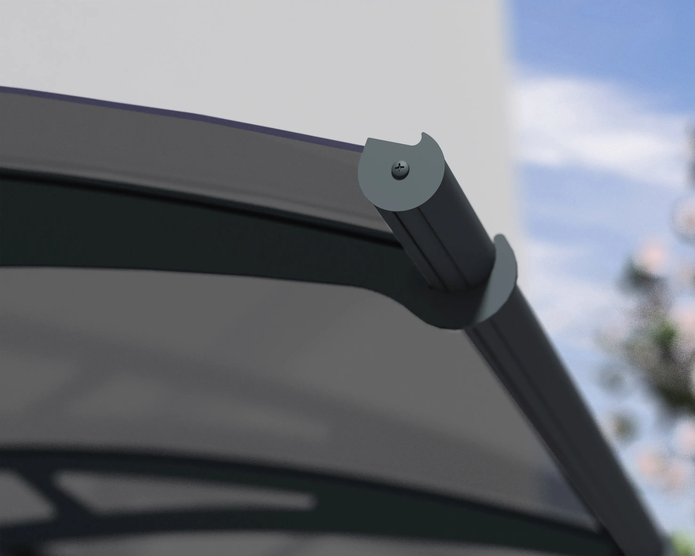 Canopia Vordach Aquila  205,5 x 91,5 cm anthrazit