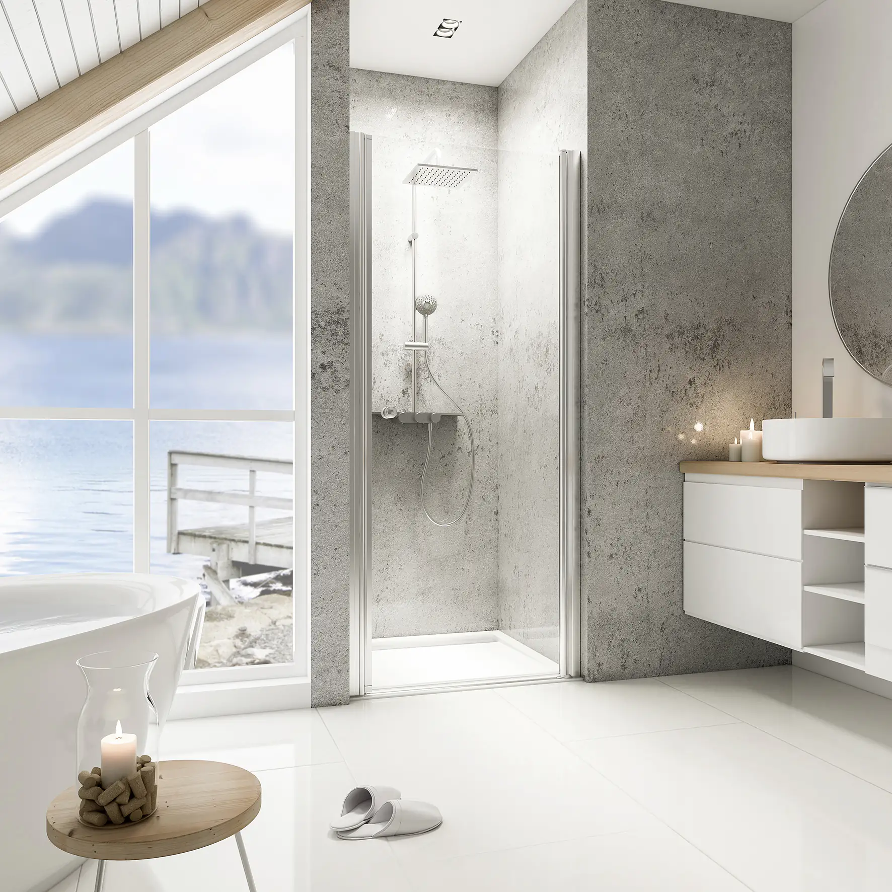 Schulte Nische Drehtür 100 x 200 cm Garant