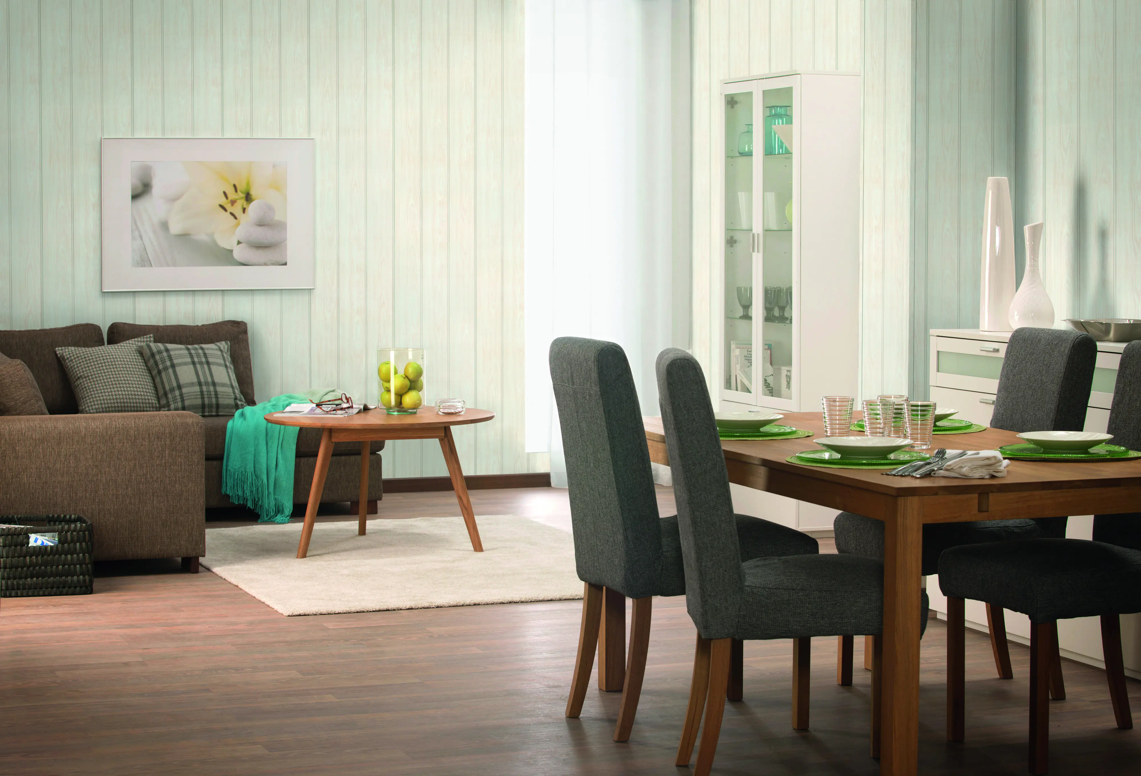 Kronoflooring Wandpaneele Holz Birnbaum weiß-beige 260 x 20,2 x 1 cm