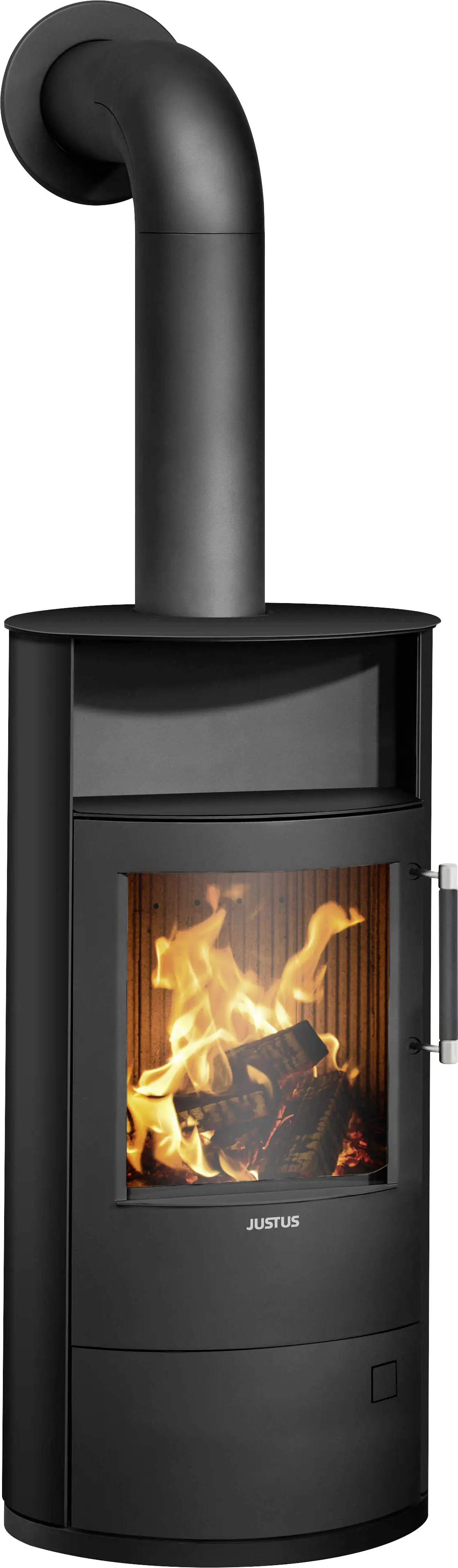 Justus Kaminofen Island 5 2.0 Stahl schwarz 5 kW