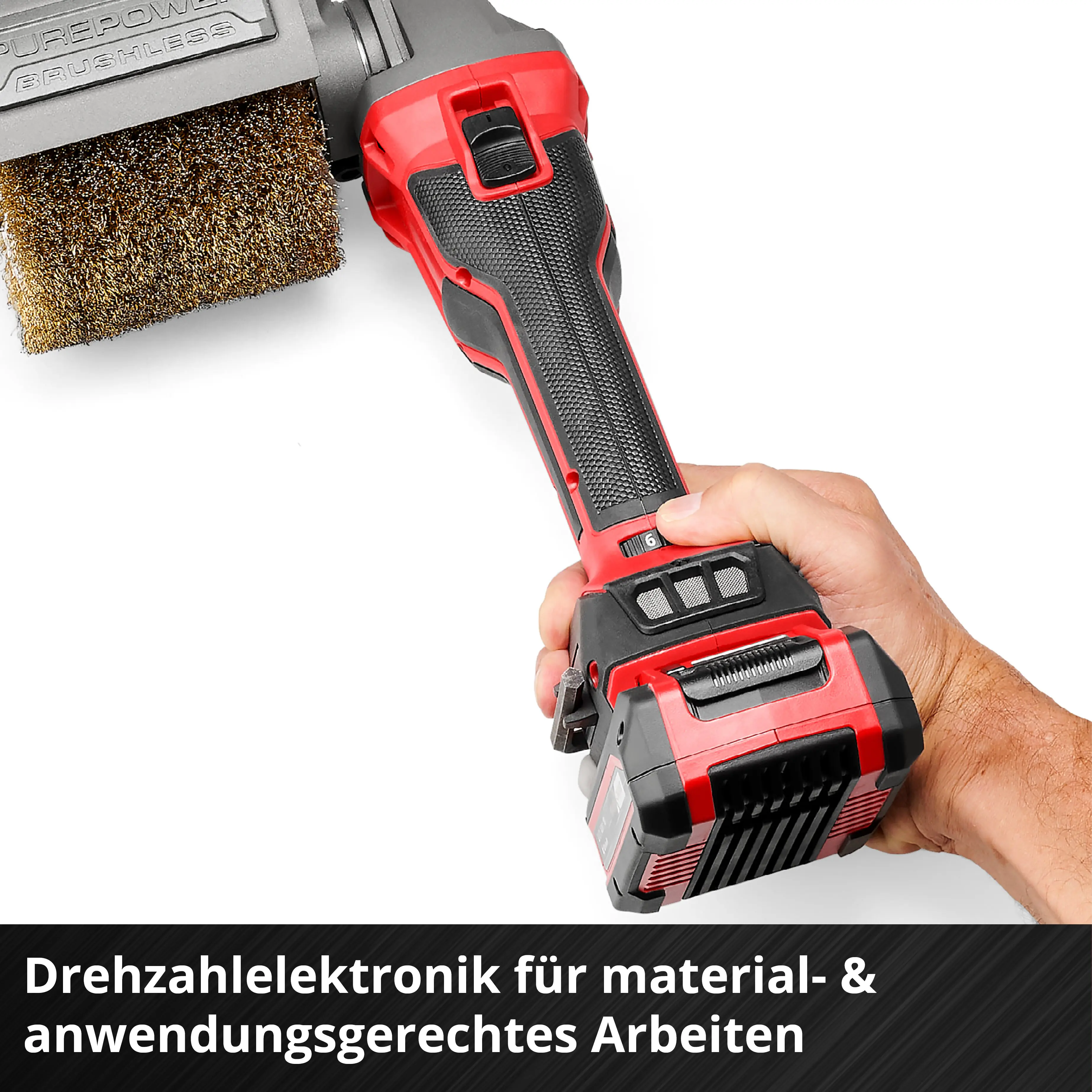 Einhell Professional Akku-Bürstenschleifer TP-BR 18/32 Li BL Solo