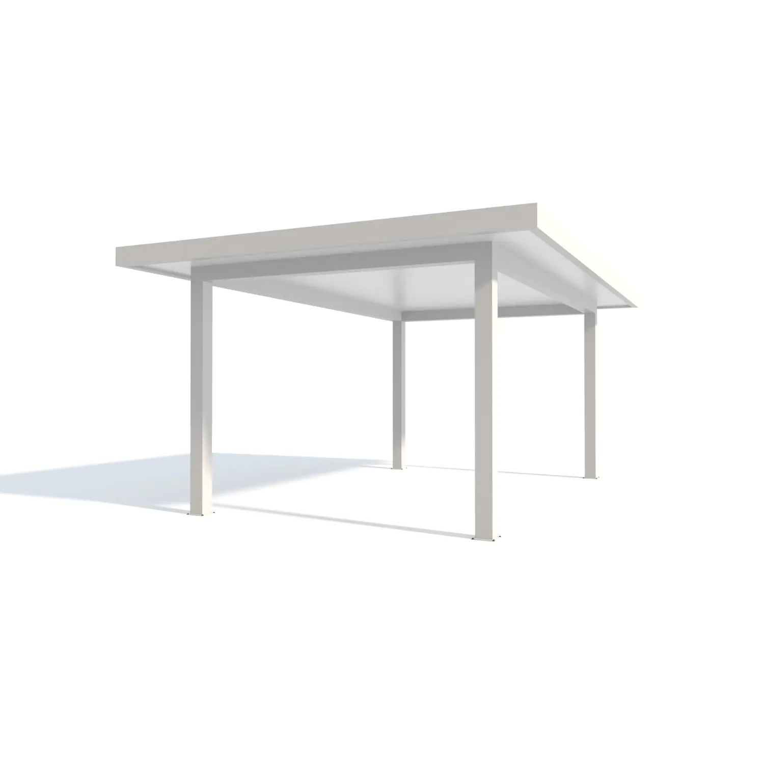 Carport Style 500 x 600 cm weiß