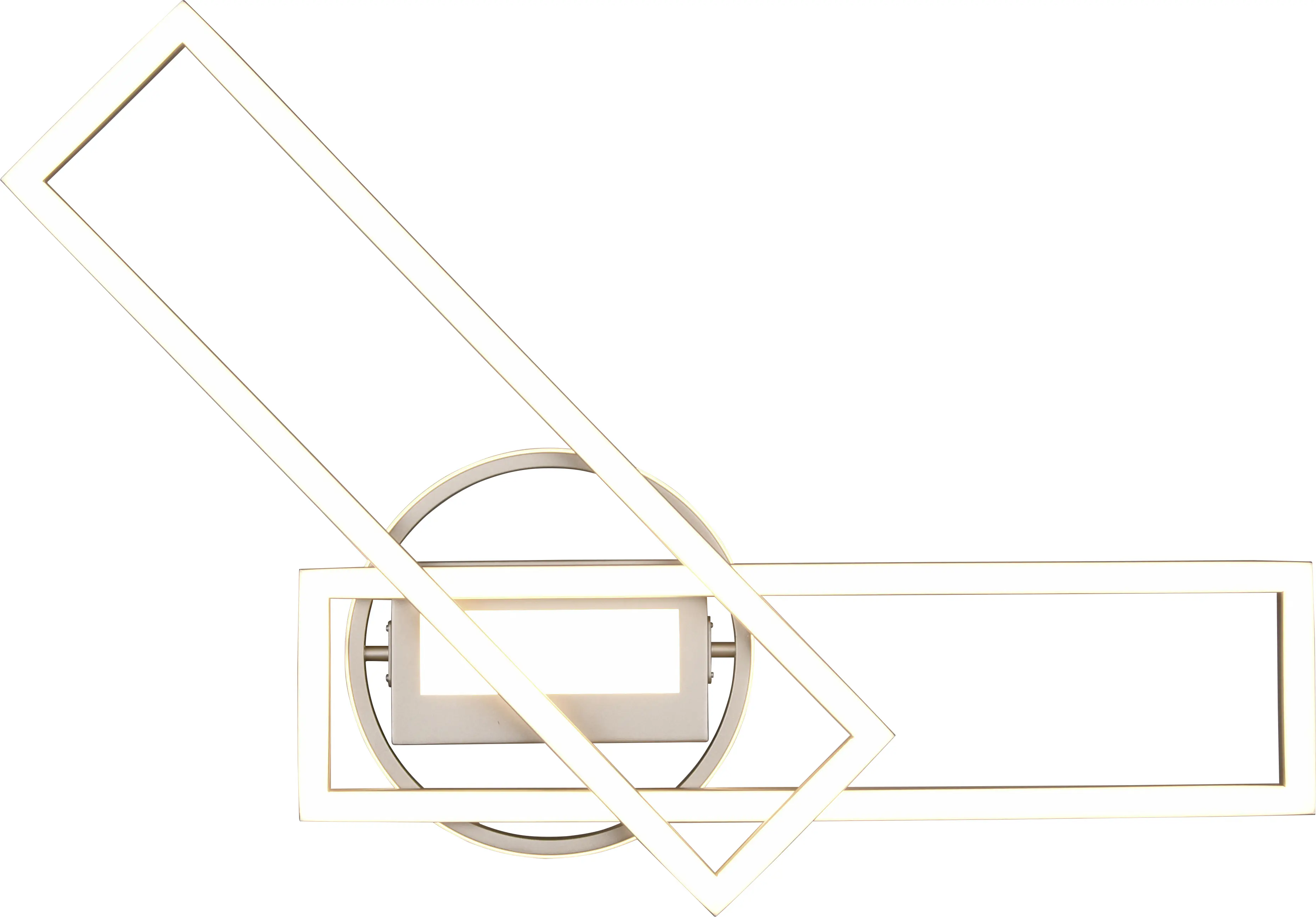 Reality Leuchten LED Deckenleuchte Twister nickel