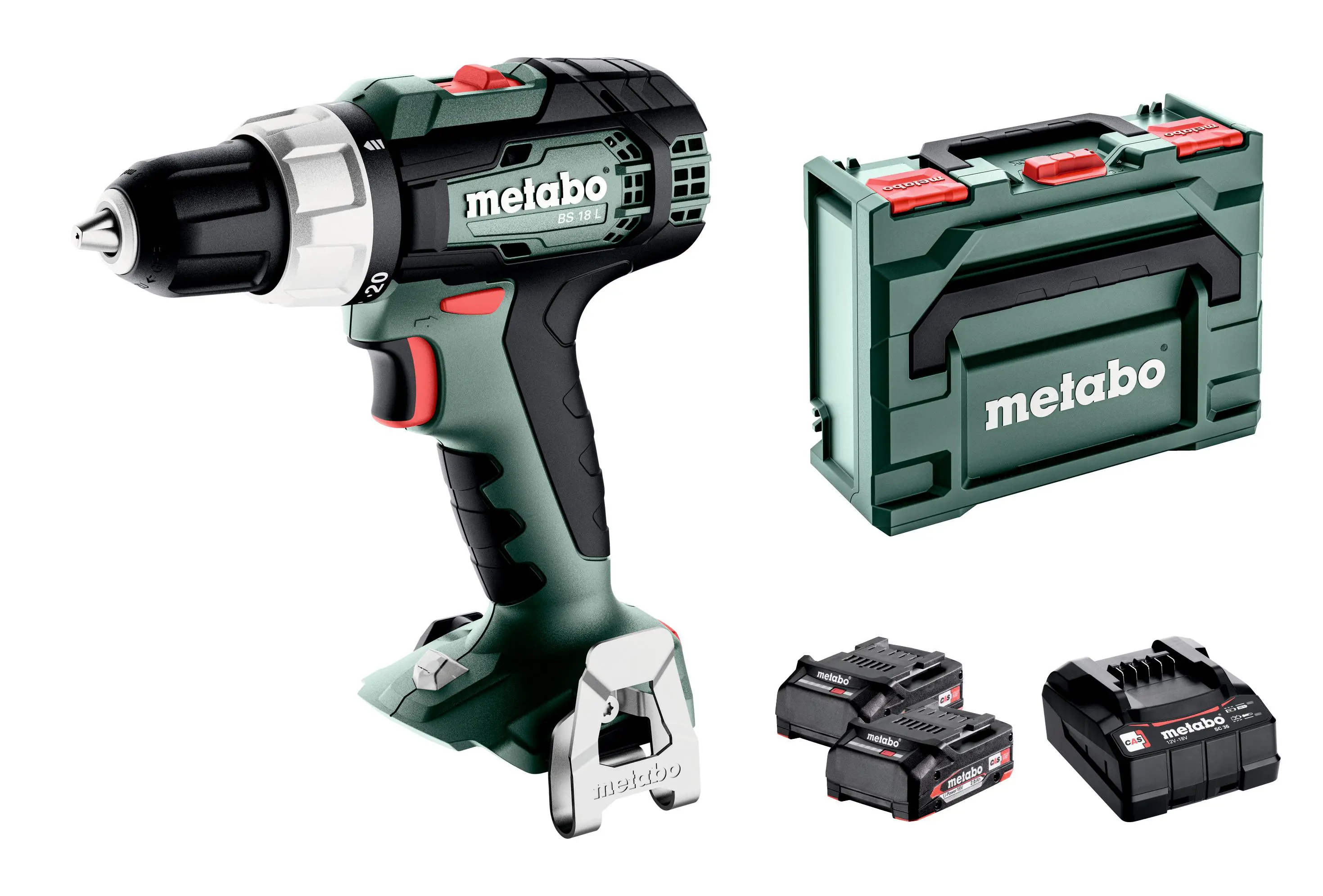 Metabo Akku-Bohrschrauber BS 18 L Set inkl. 2 Akkus & Ladegerät