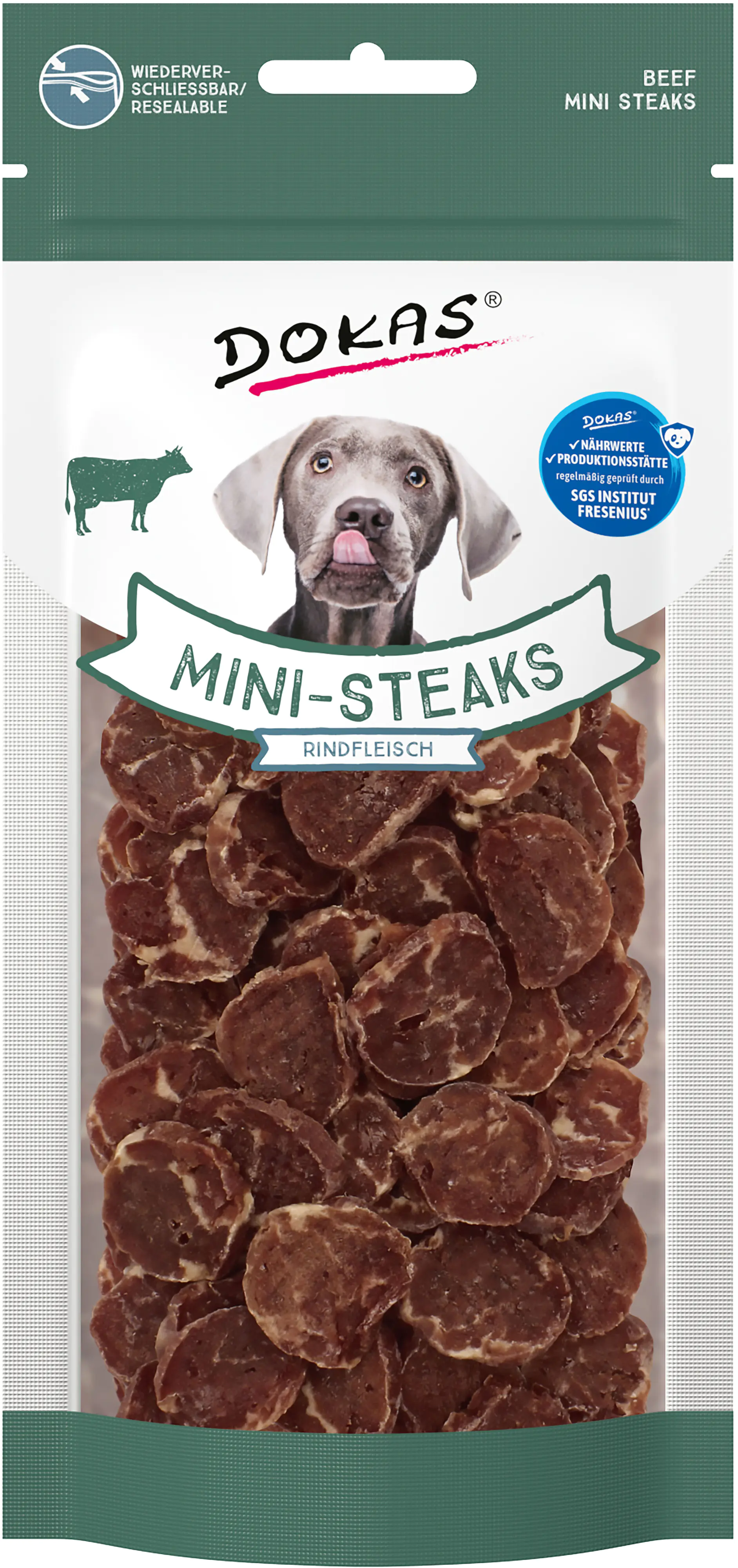 Dokas Mini Steaks Rindfleisch 50 g (Hund)