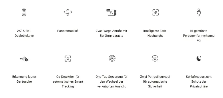 Ezviz WLAN Indoor Überwachungskamera H7c Dual Ezviz WLAN Indoor Überwachungskamera H7c Dual
