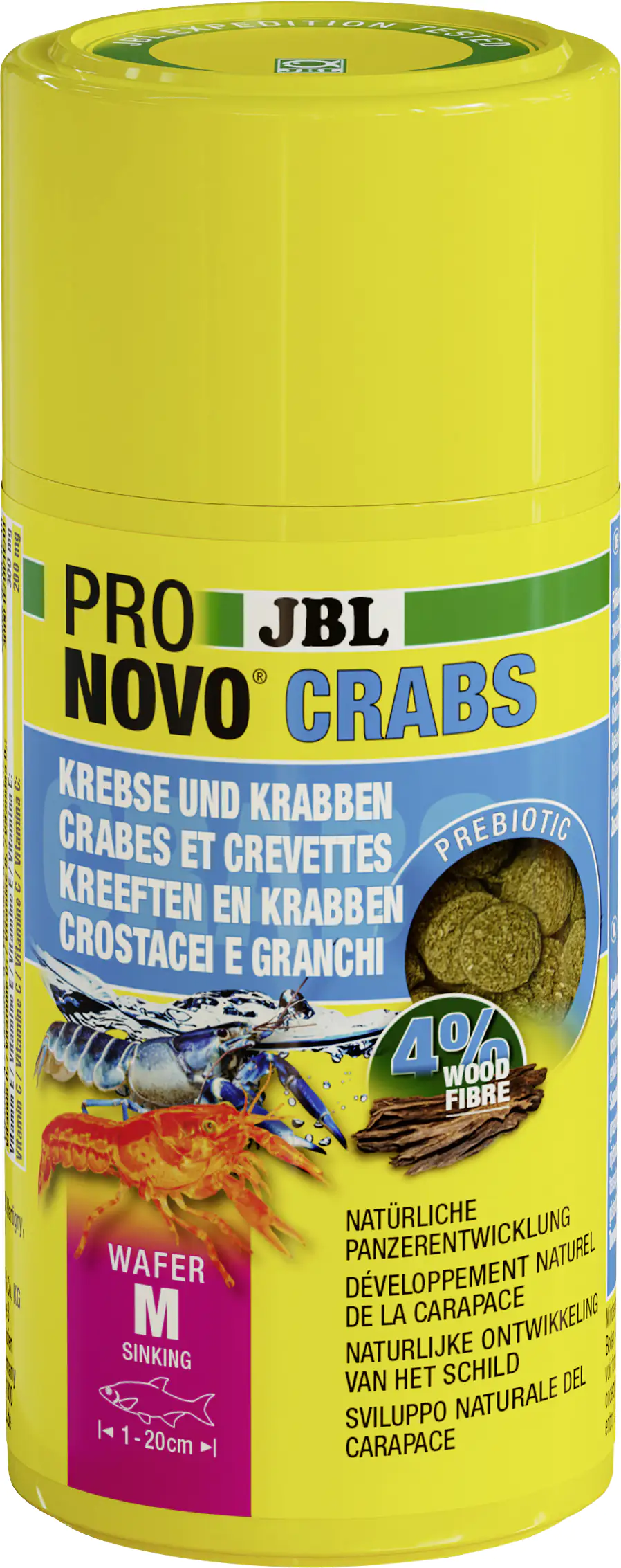 JBL Fischfutter Pronovo Crabs Wafer M Fischfuttertabs 100 ml
