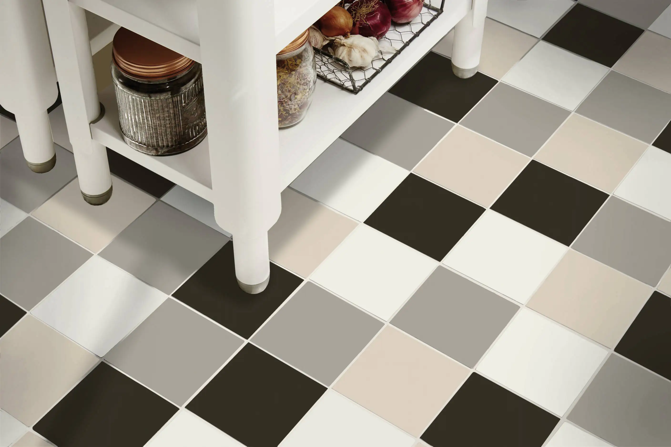 Bodenfliese Feinsteinzeug Malaga 13,9 x 13,9 cm schwarz