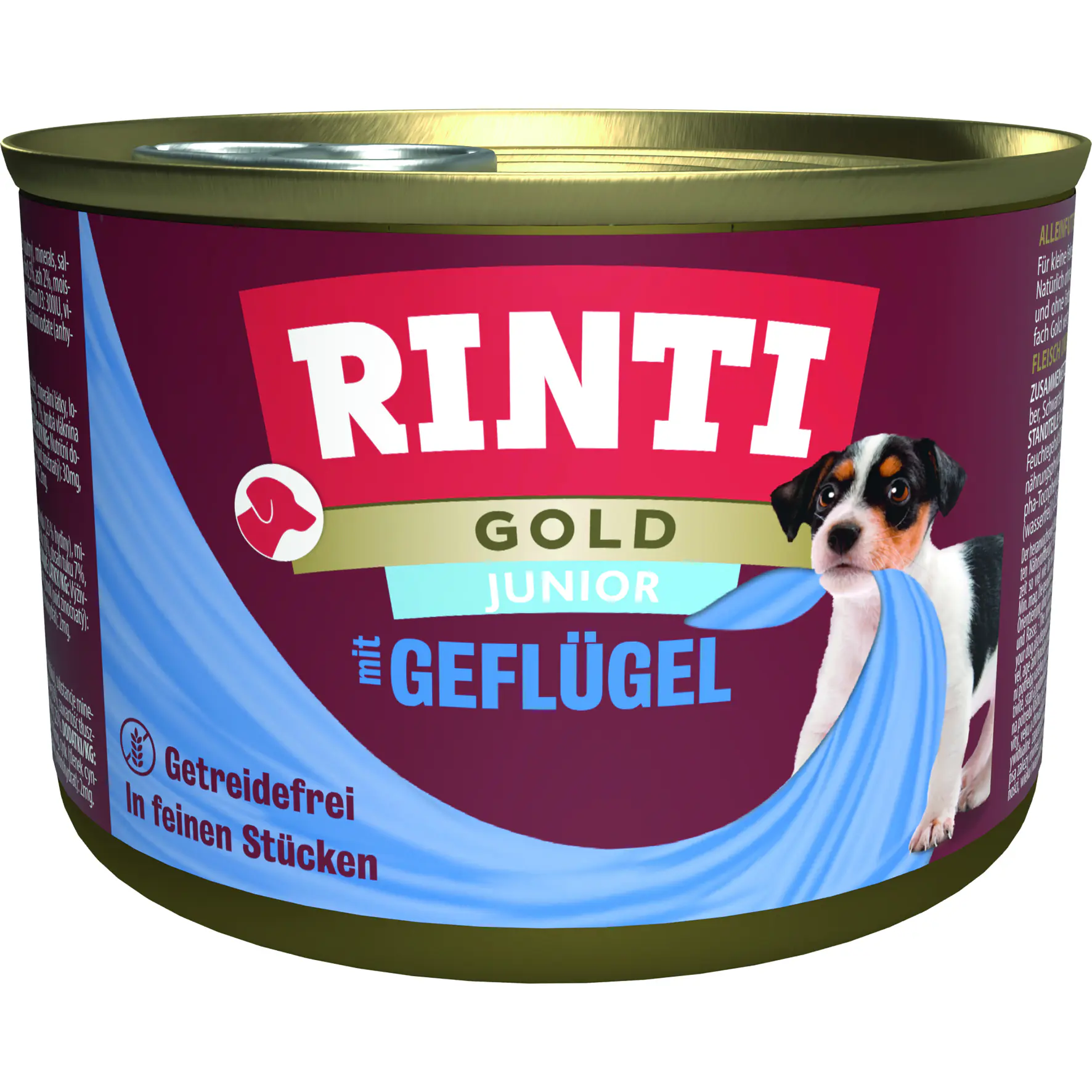 Rinti Gold Hundenassfutter Junior getreidefrei 185 g Geflügel