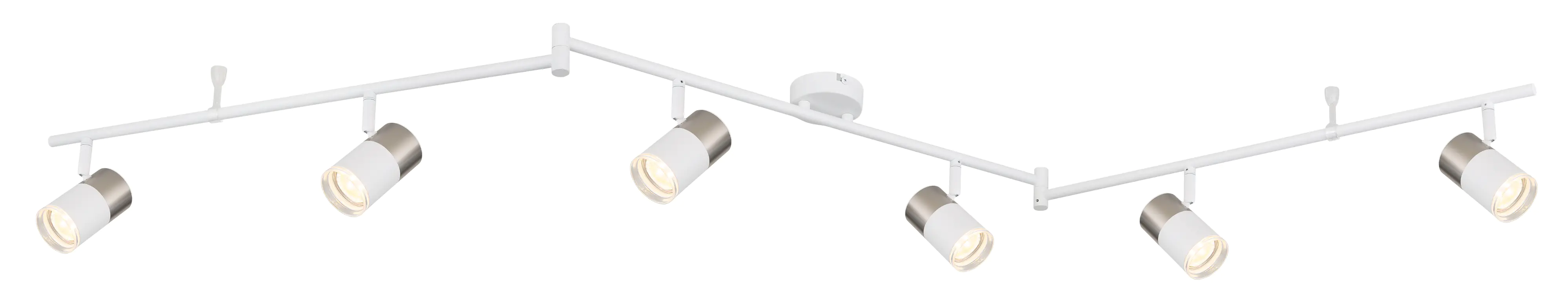 Globo 6er Spot Brisbon weiß matt 180 x 180 x 18,5 cm GU10 Globo 6er Spot Brisbon weiß matt 180 x 180 x 18,5 cm GU10