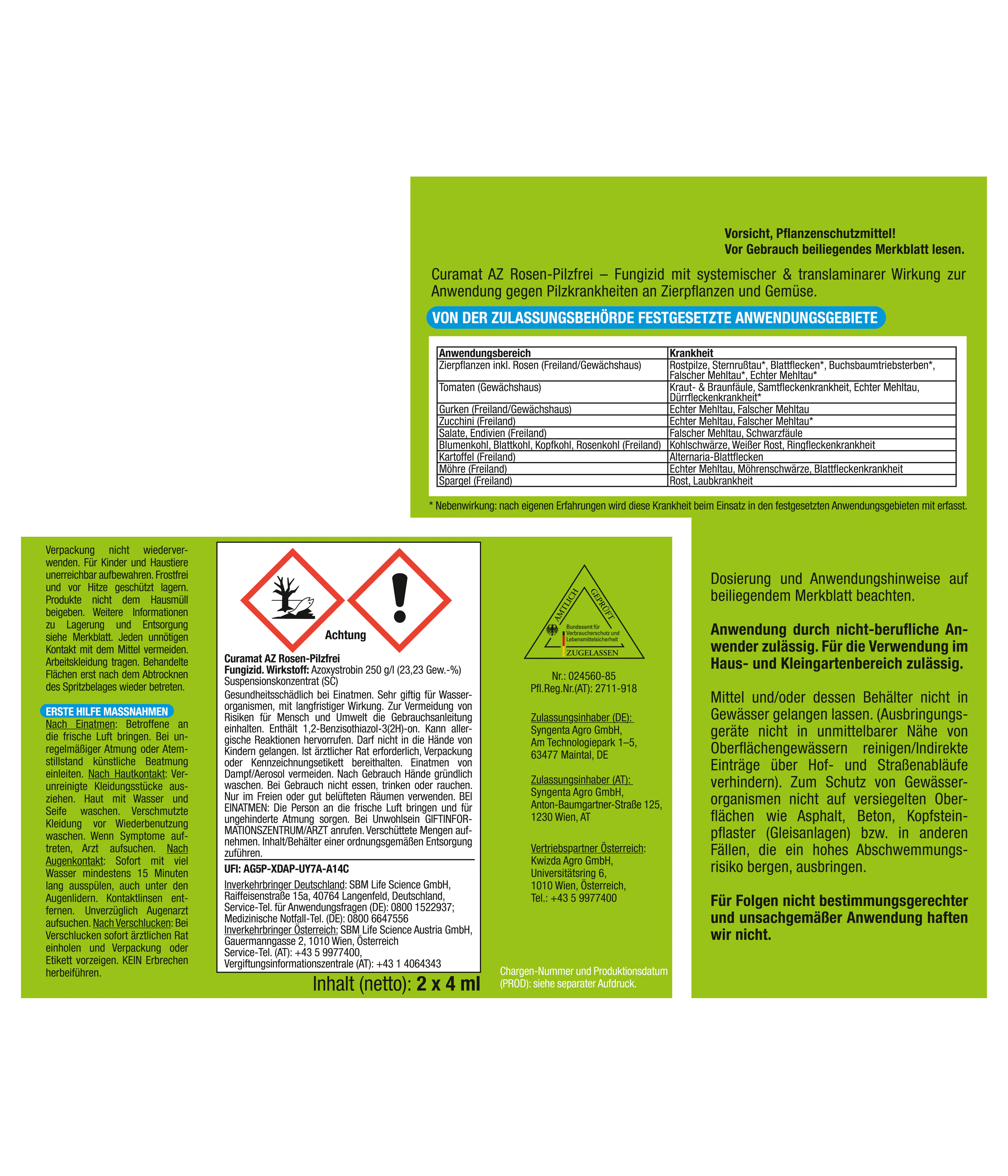 Protect Garden Curamat AZ Rosen-Pilzfrei 2 x 4 ml Protect Garden Curamat AZ Rosen-Pilzfrei 2 x 4 ml