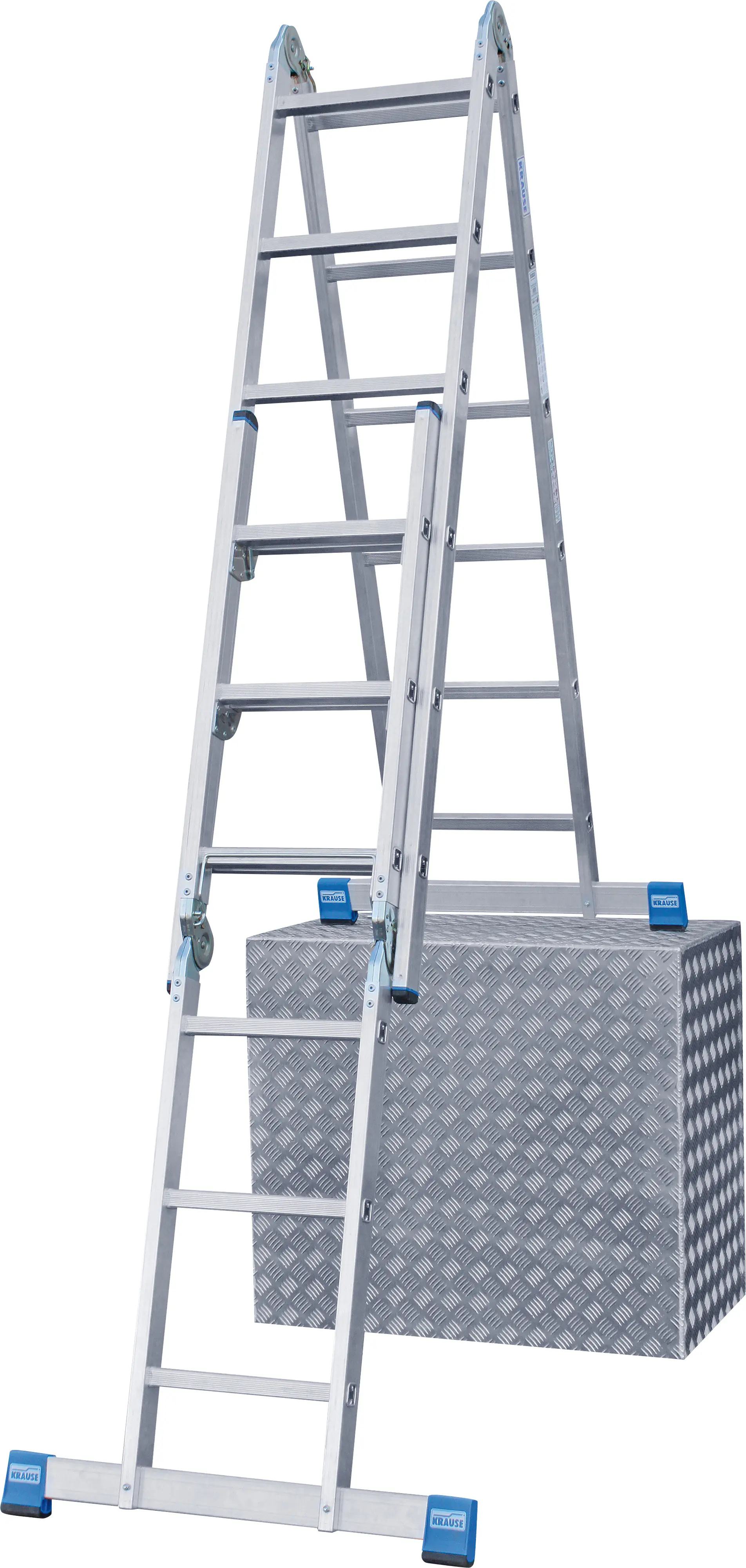 Krause Aluminium-Gelenk-Combileiter STABILO mit Treppenfunktion 5,30 m
