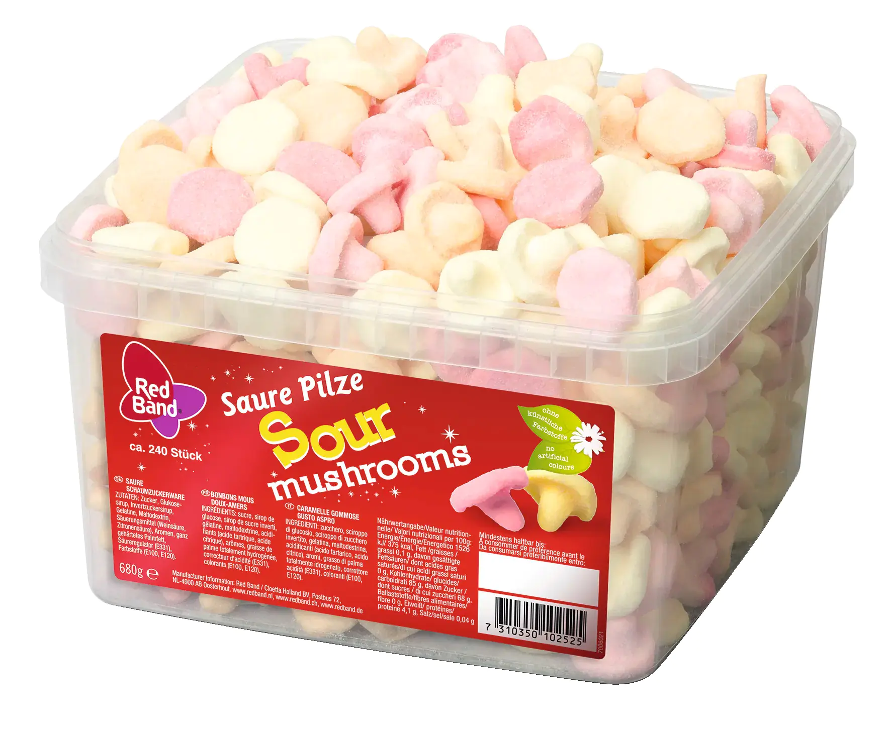 Red Band Fruchtgummi Saure Pilze 680 g