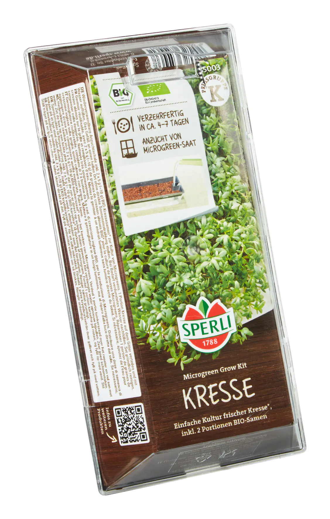Sperli Bio Microgreen Grow Kit Anzuchtset Kresse