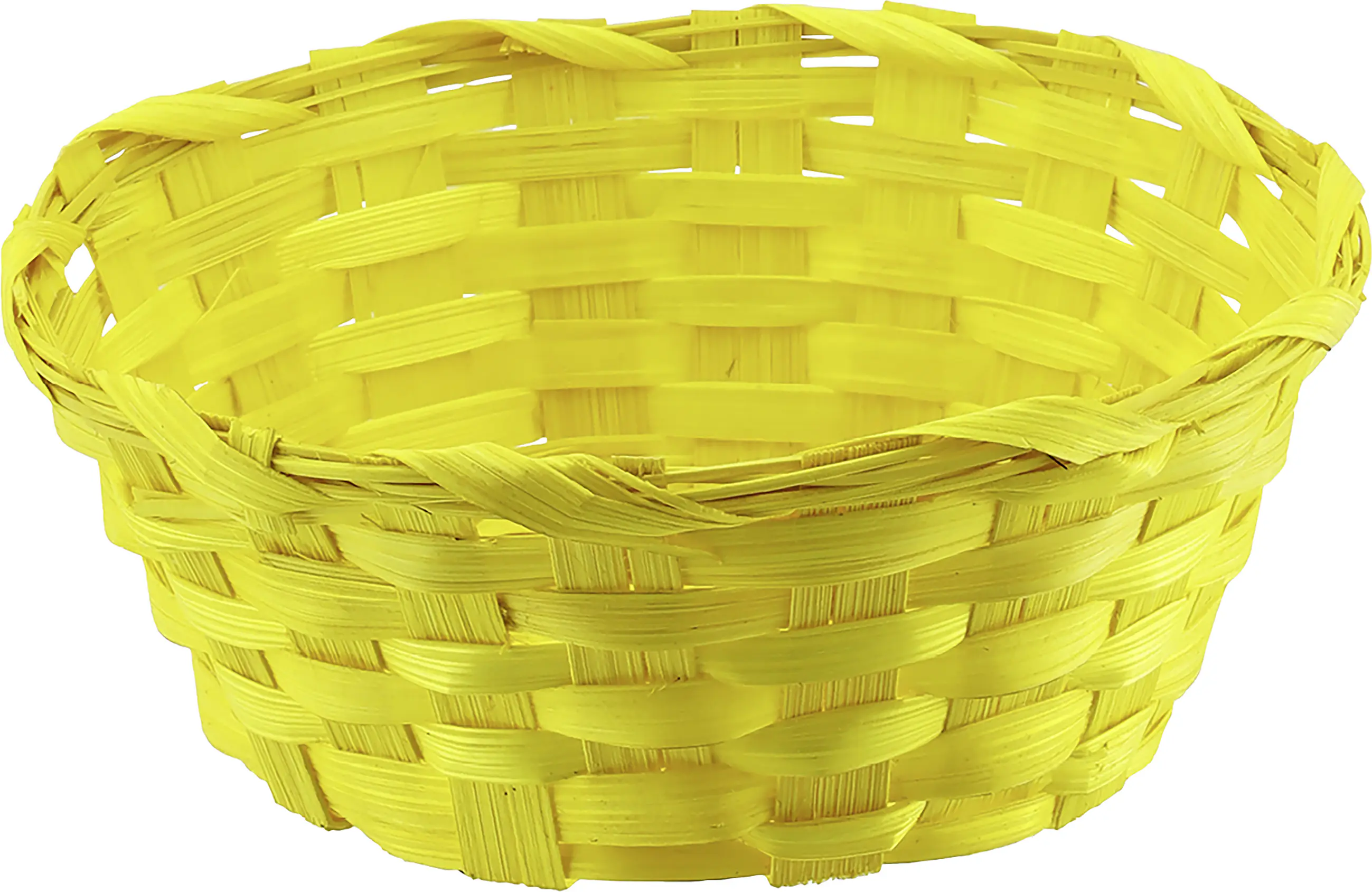 Osterdeko Korb 13,5 x 5 cm gelb 