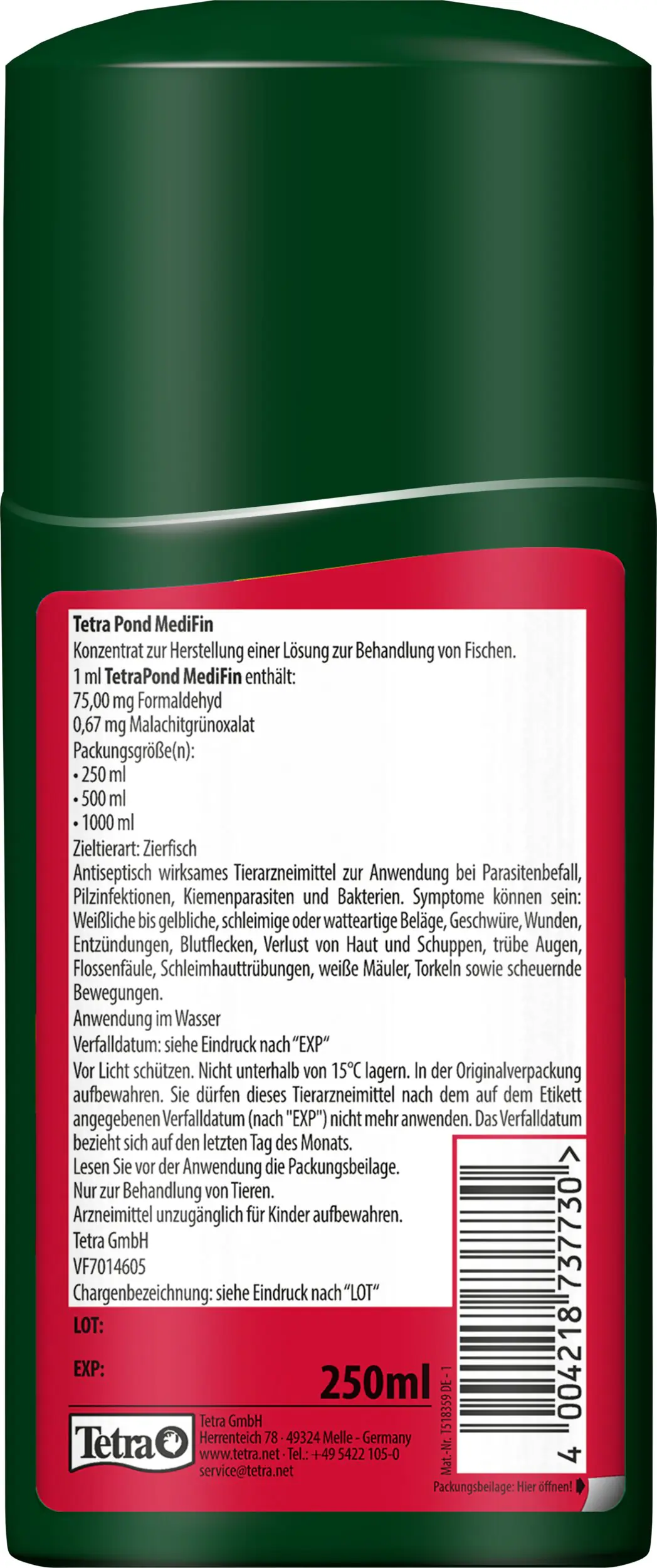 Tetra Pond MediFin 250 ml