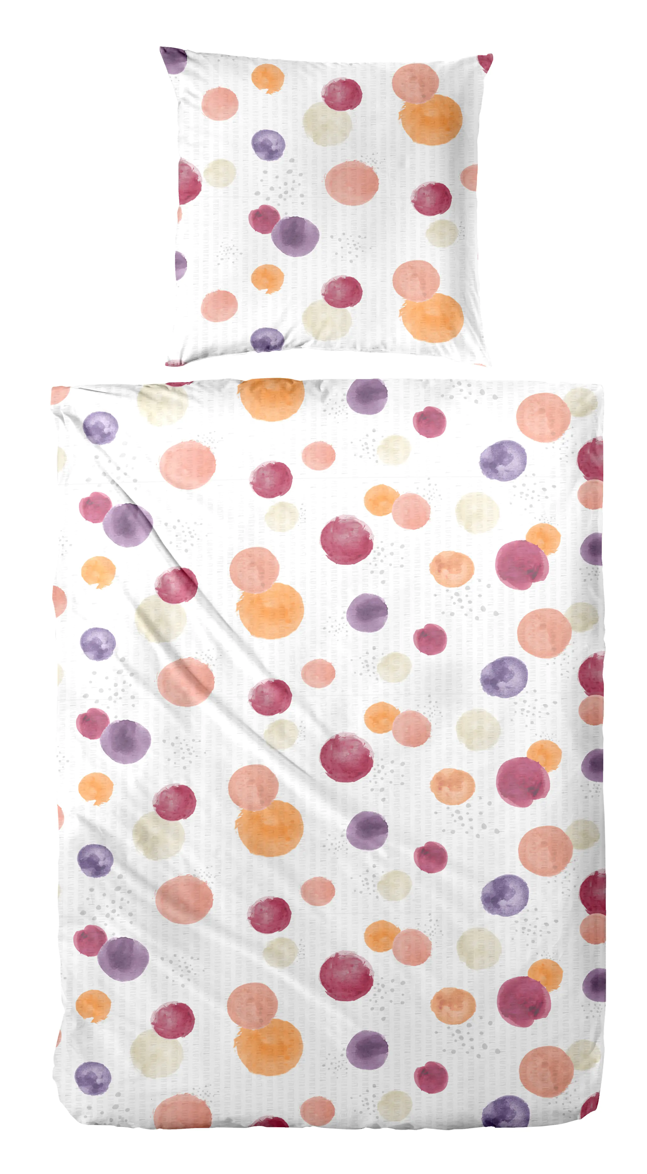 Westminster Bettwäsche Mikrofaser Kreise pink orange 135 x 200 cm