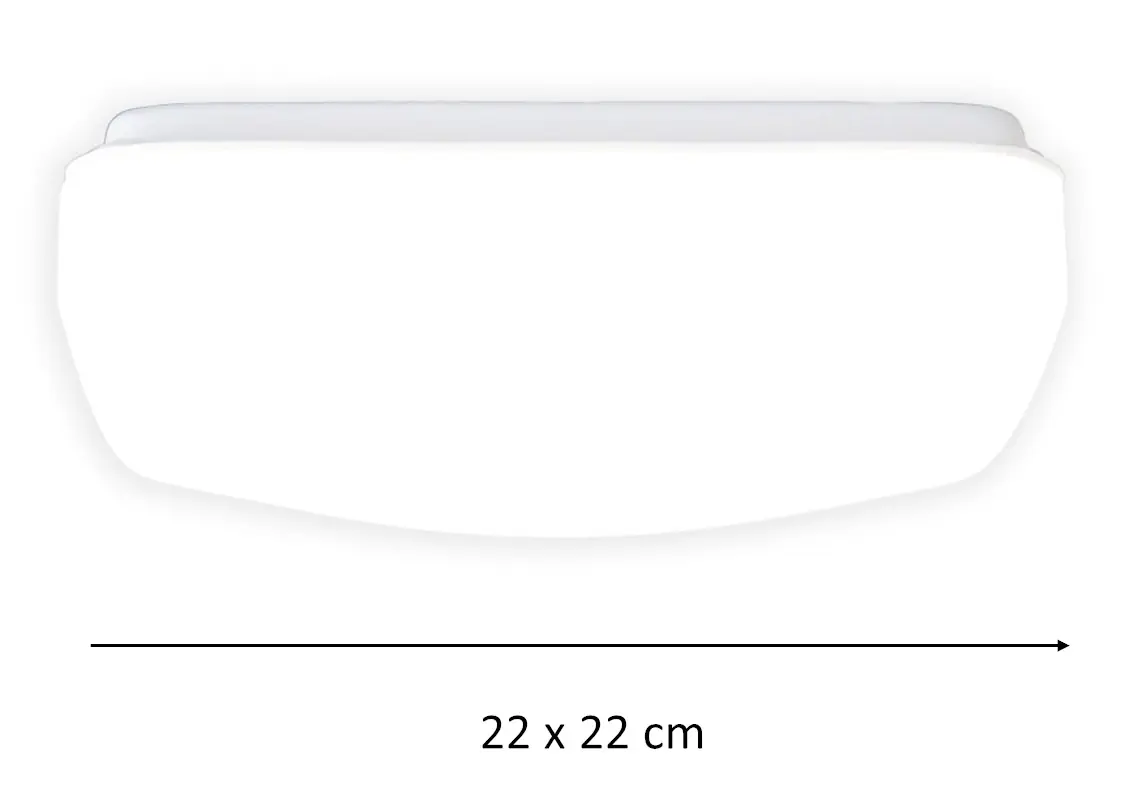 LED Kellerleuchte Levi eckig 22 cm Garagenleuchte, IP 44, weiß LED Kellerleuchte Levi eckig 22 cm Garagenleuchte, IP 44, weiß