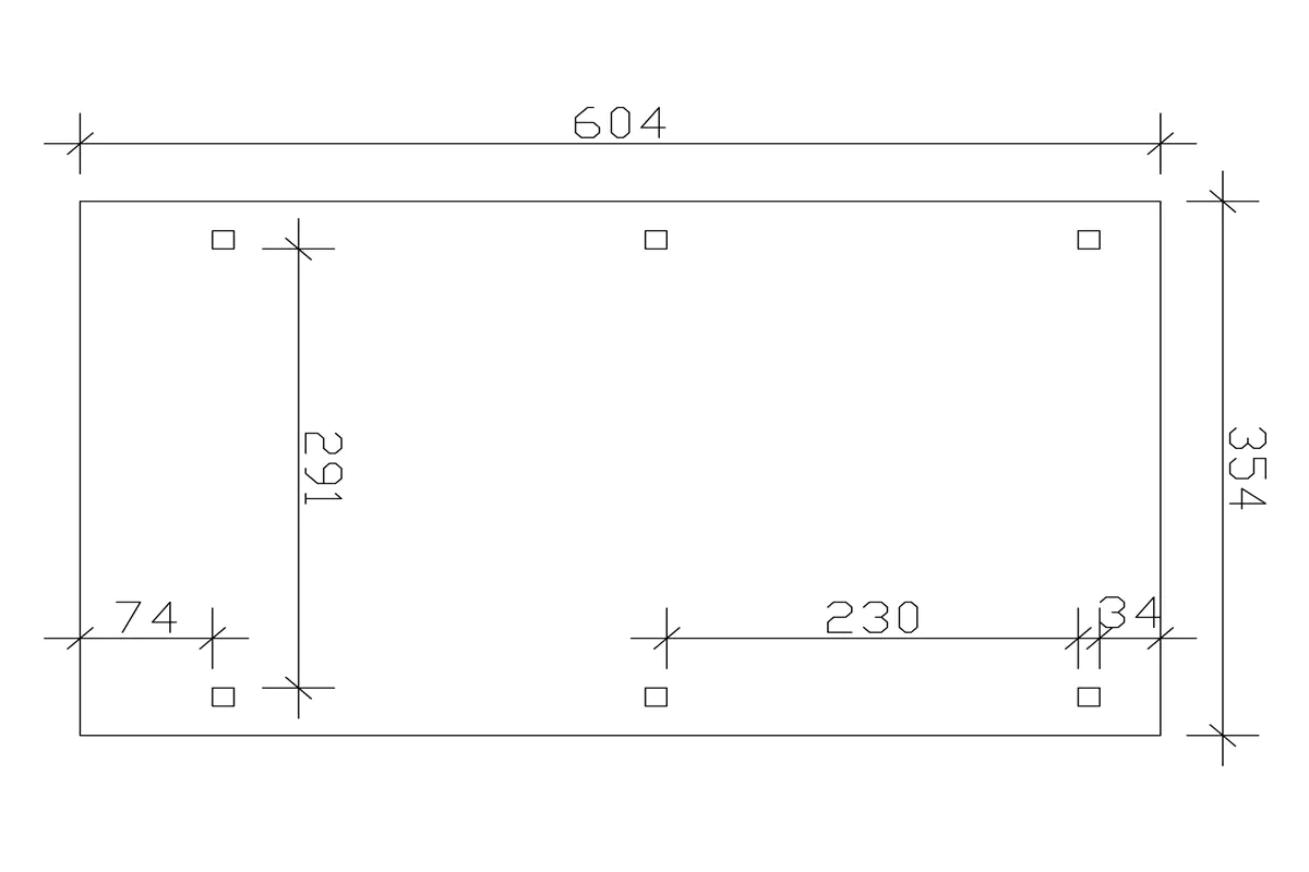 4018211022151_03 SKAN HOLZ Carport Emsland 354 x 604 cm mit Aluminiumdach