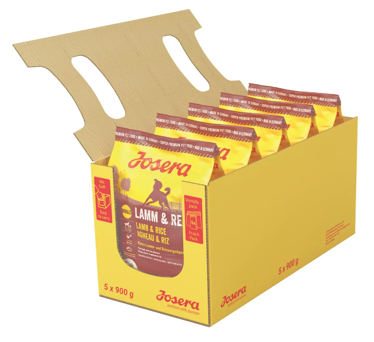 Josera Dog Trockenfutter Lamm & Reis 5 x 900 g