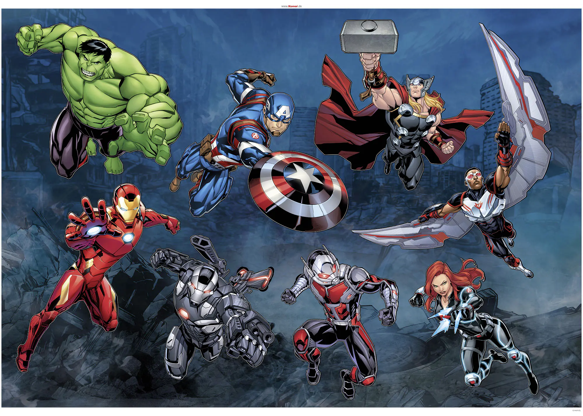 Komar Dekosticker Avengers Action 100 x 70 cm  
