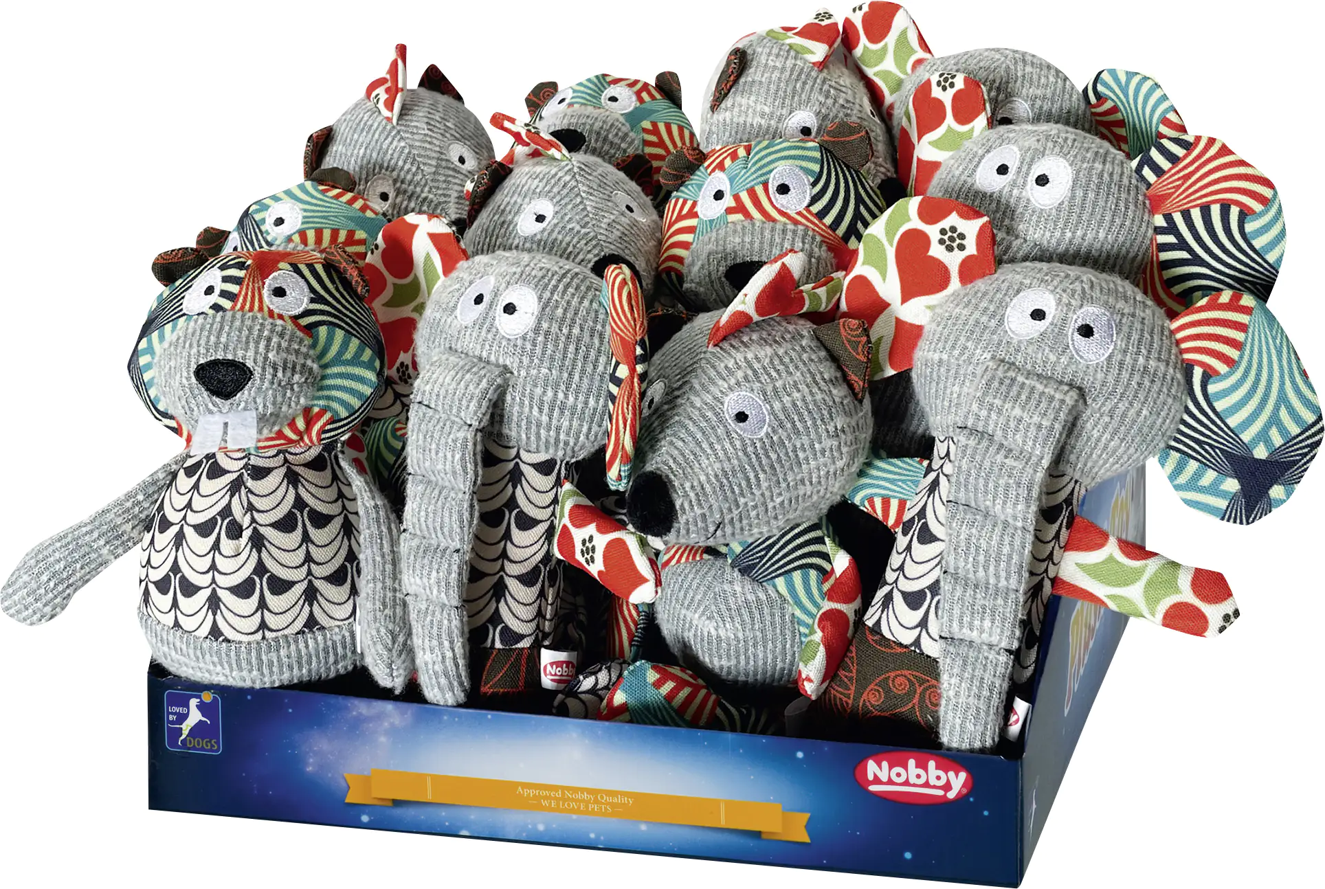 Nobby Hundespielzeug Patchwork Plüschtier  23-25 cm Nobby Hundespielzeug Patchwork Plüschtier  23-25 cm