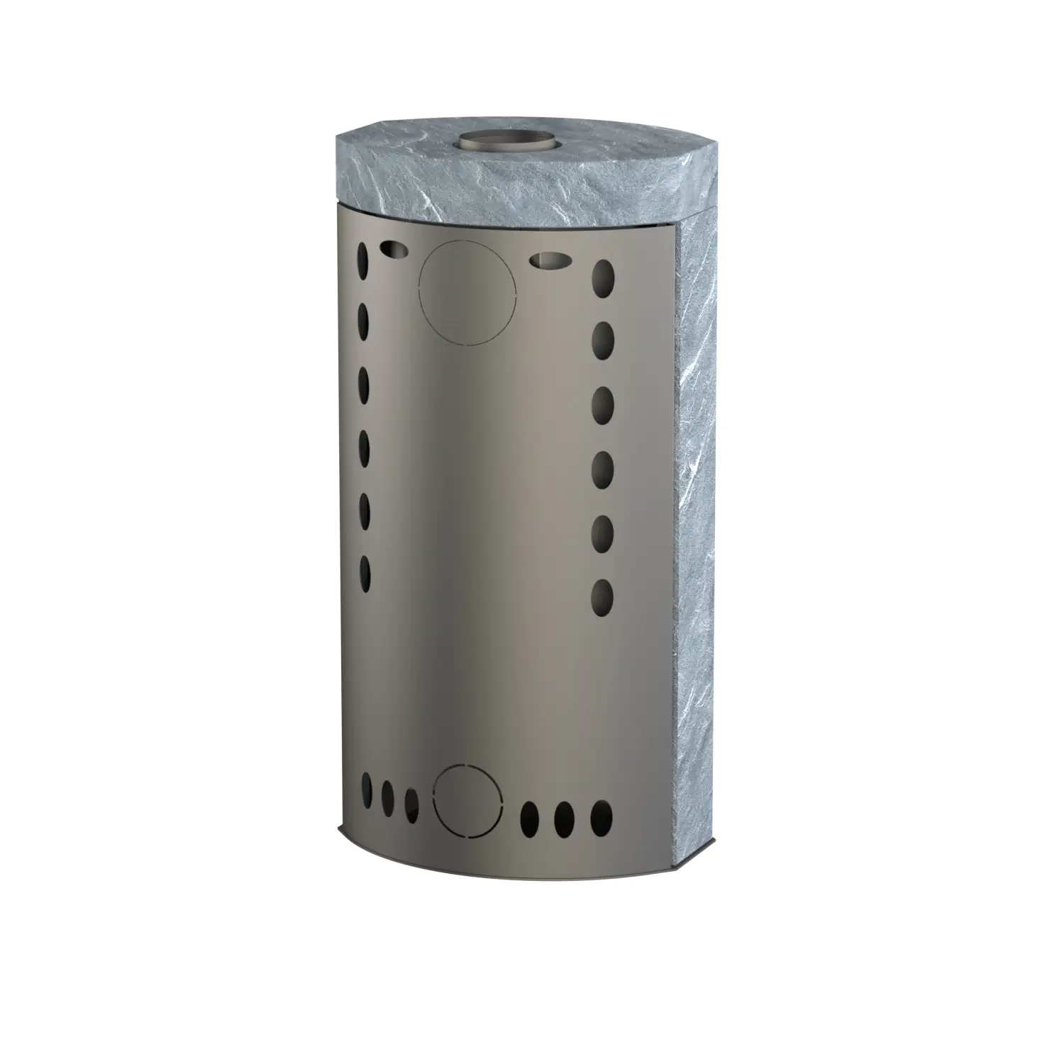 Thermia Kaminofen Ignis Mass Naturstein grau 8 kW