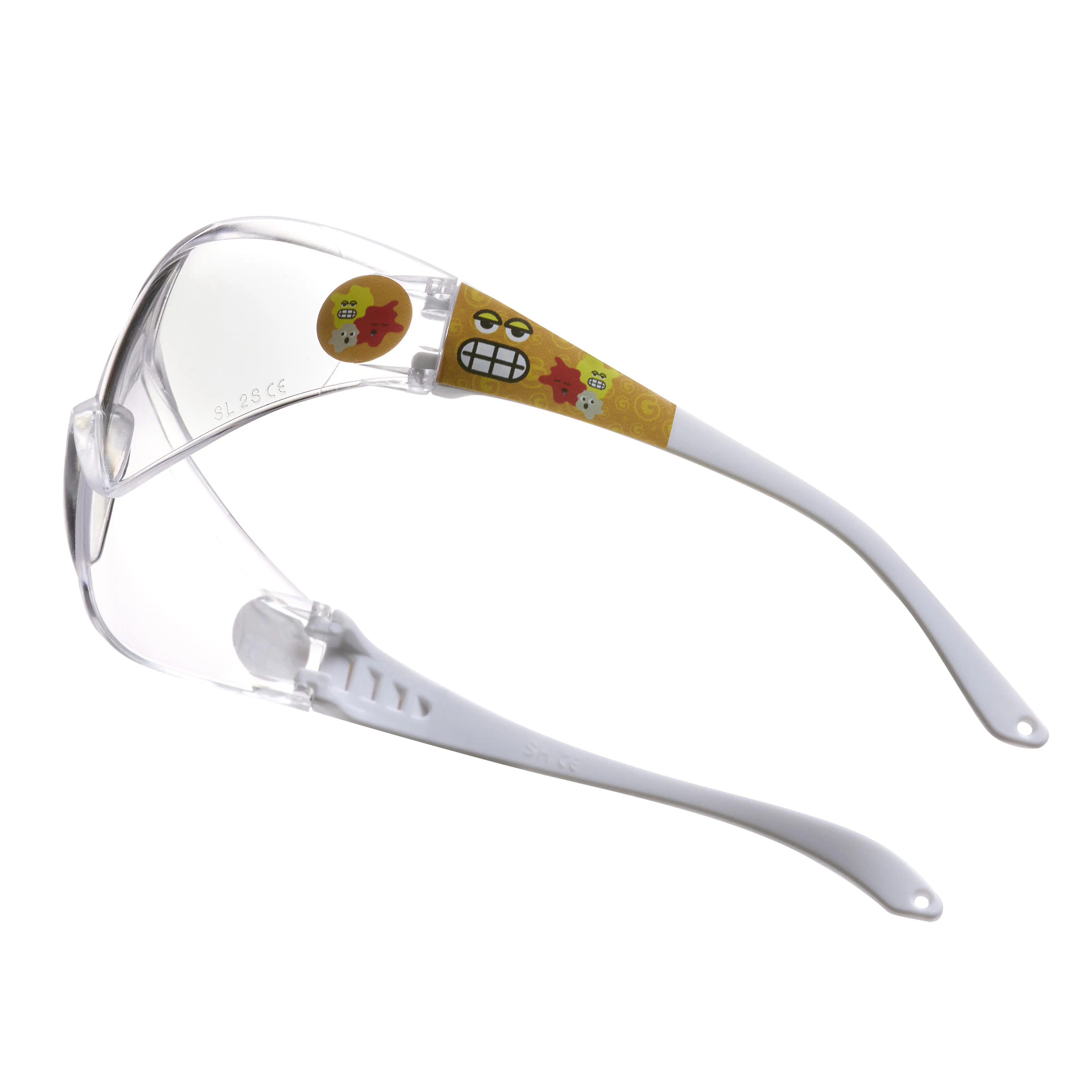 Gebol Schutzbrille Little Helpers Emoji orange klar