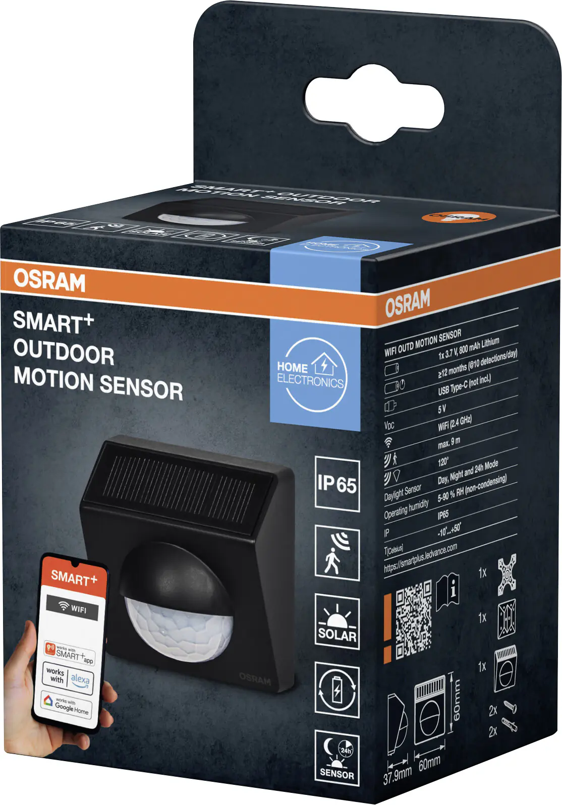 Osram Bewegungsmelder Smart+ Sensor WiFi anthrazit