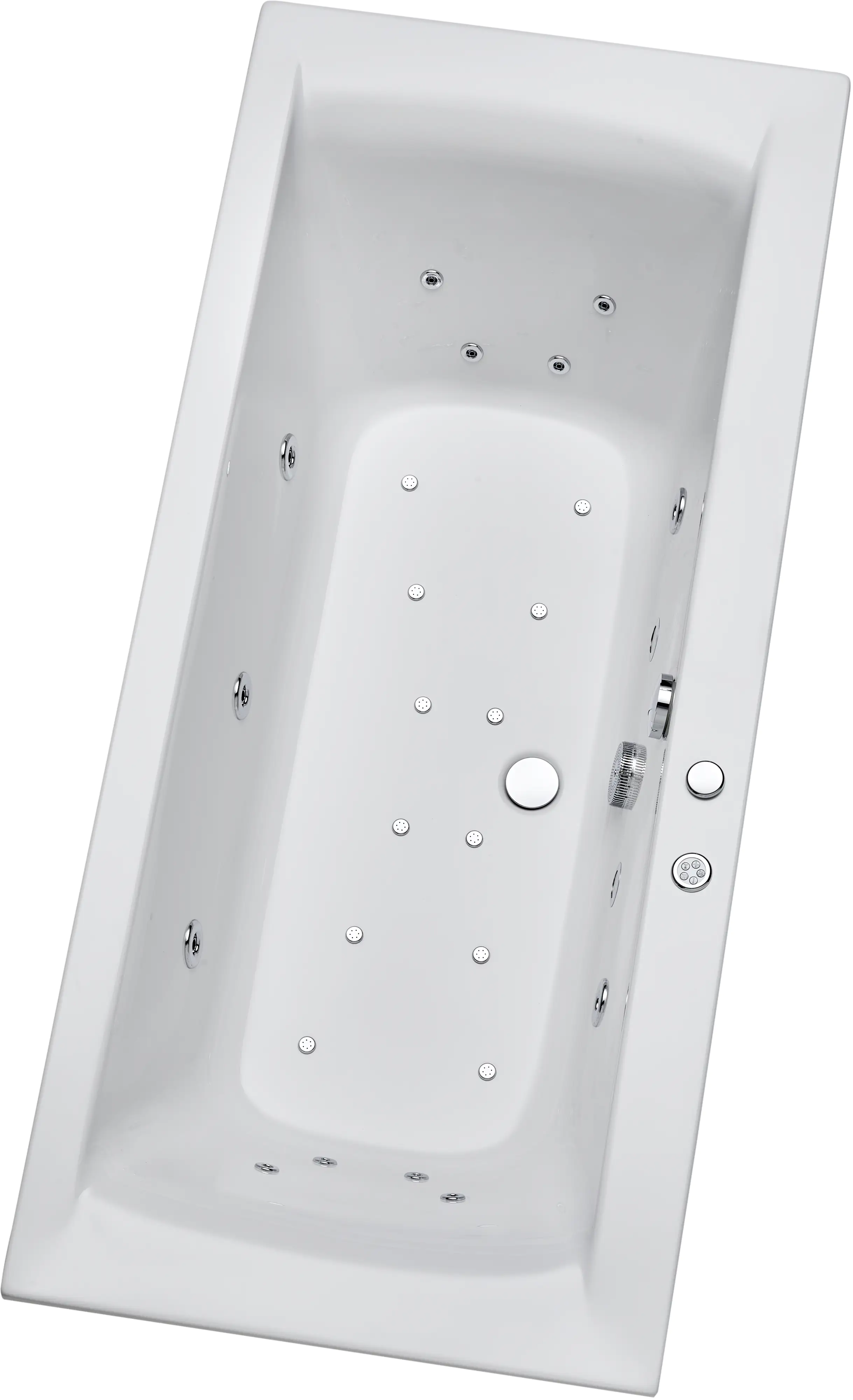 Ottofond Whirlpool-Komplettset Rosa 190 x 80 cm, weiß