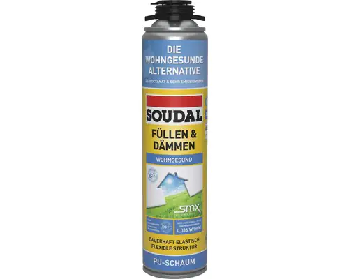 Soudal 1K Pistolenschaum Füllen und Dämmen 500 ml Soudal 1K Pistolenschaum Füllen und Dämmen 500 ml