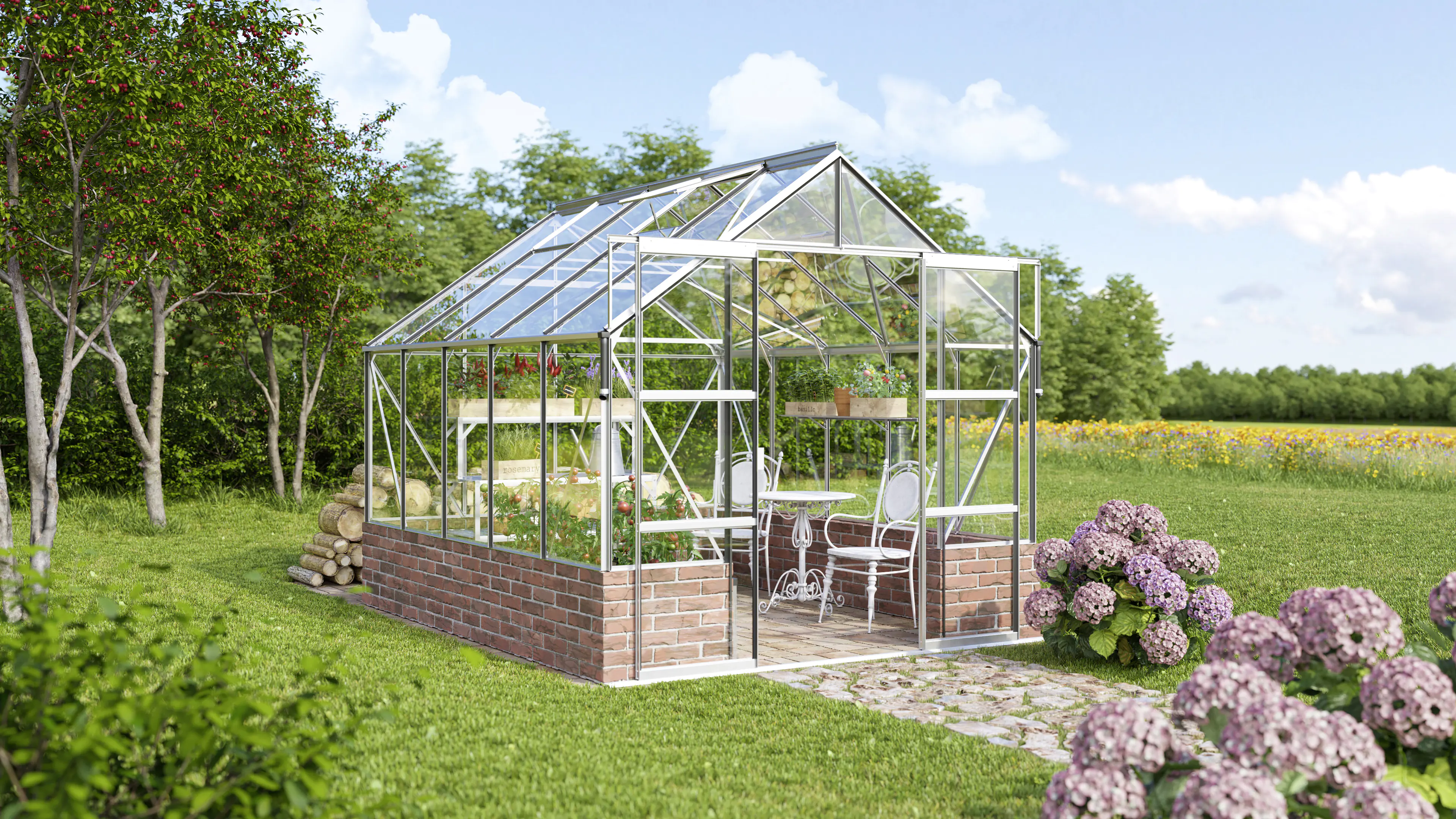 Vitavia Gewächshaus Cassandra 8300 257 x 324 cm 3 mm Sicherheitsglas Vitavia Gewächshaus Cassandra 8300 257 x 324 cm 3 mm Sicherheitsglas