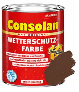 Consolan Wetterschutz-Farbe 2,5 L braun