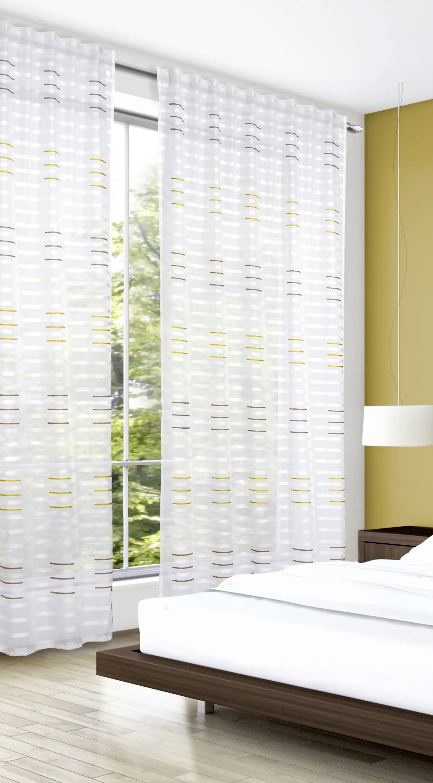 Neusser Collection Dekoschal mit verdeckten Schlaufen, schoko 140x245 cm