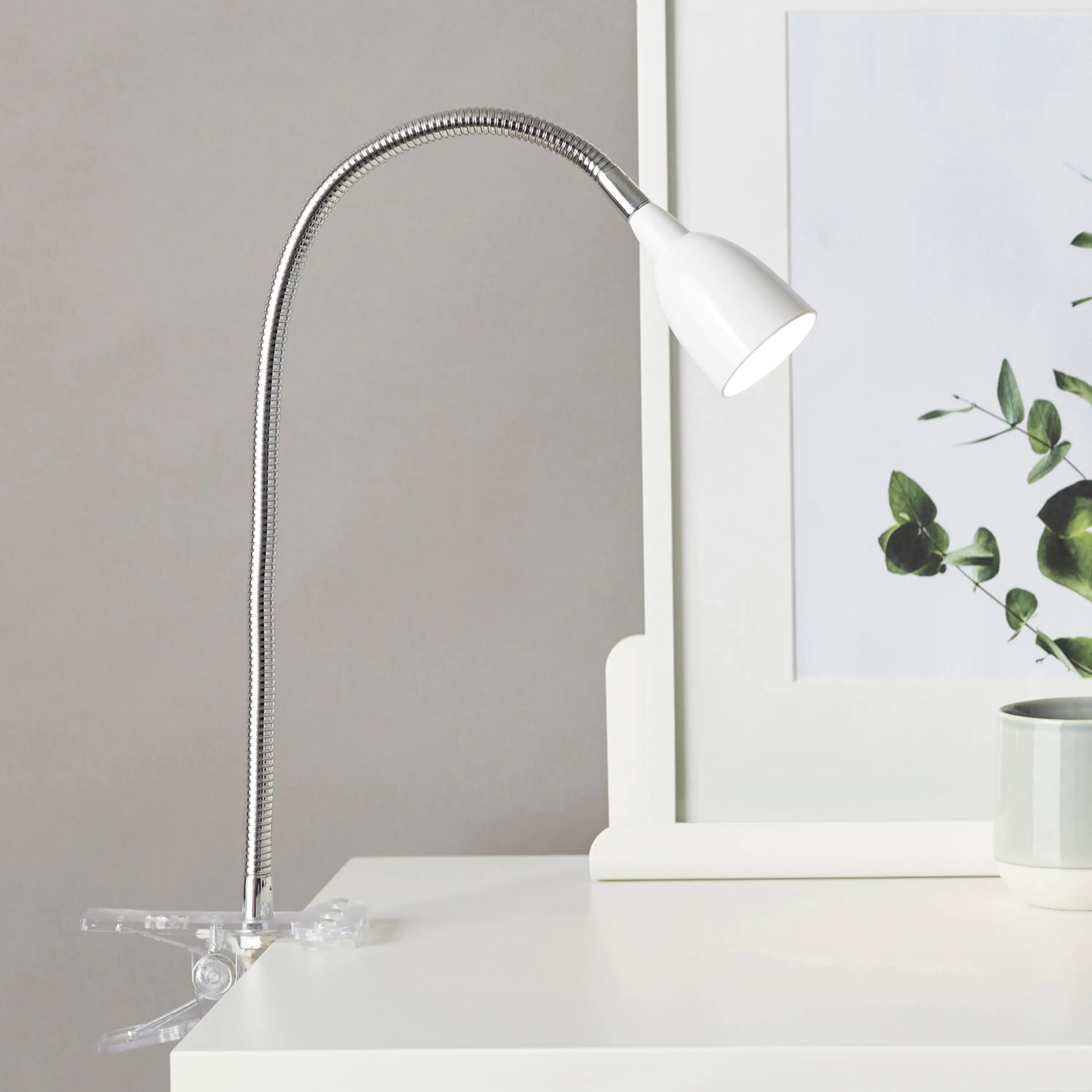 Brilliant Tischleuchte Anthony 40 x 16 cm 2,2 W, warmweiß, mit Flexgelenk