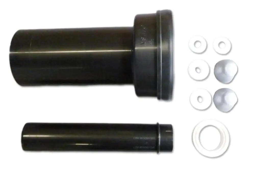 Wisa Wand-WC-Anschluß-Set Ø 90mm Ablaufstutzen, Spülrohr Ø 45 mm