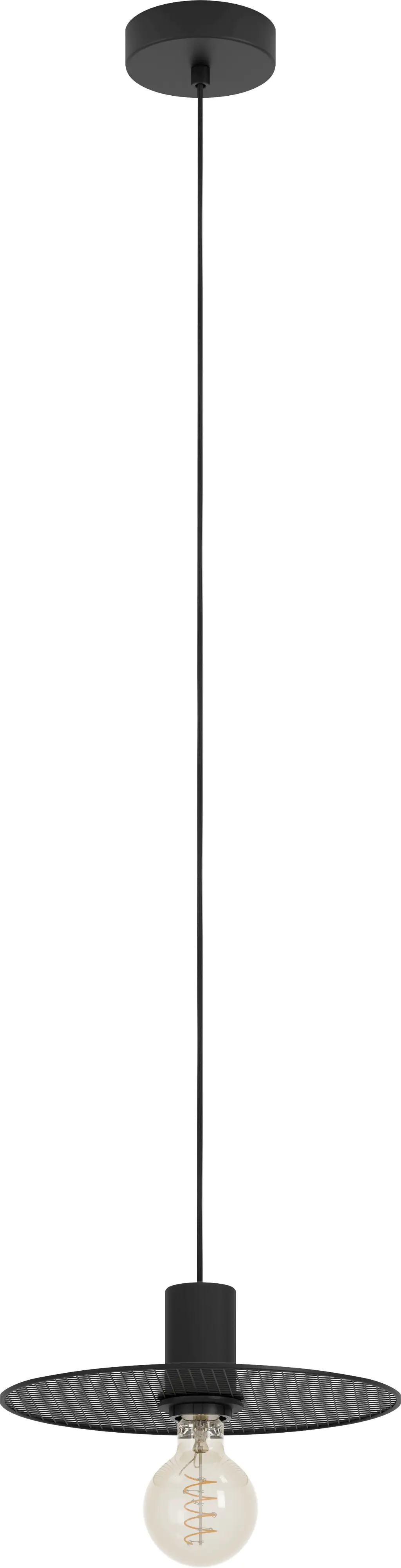Eglo Hängeleuchte Ikeston schwarz-gitter Ø 28 cm