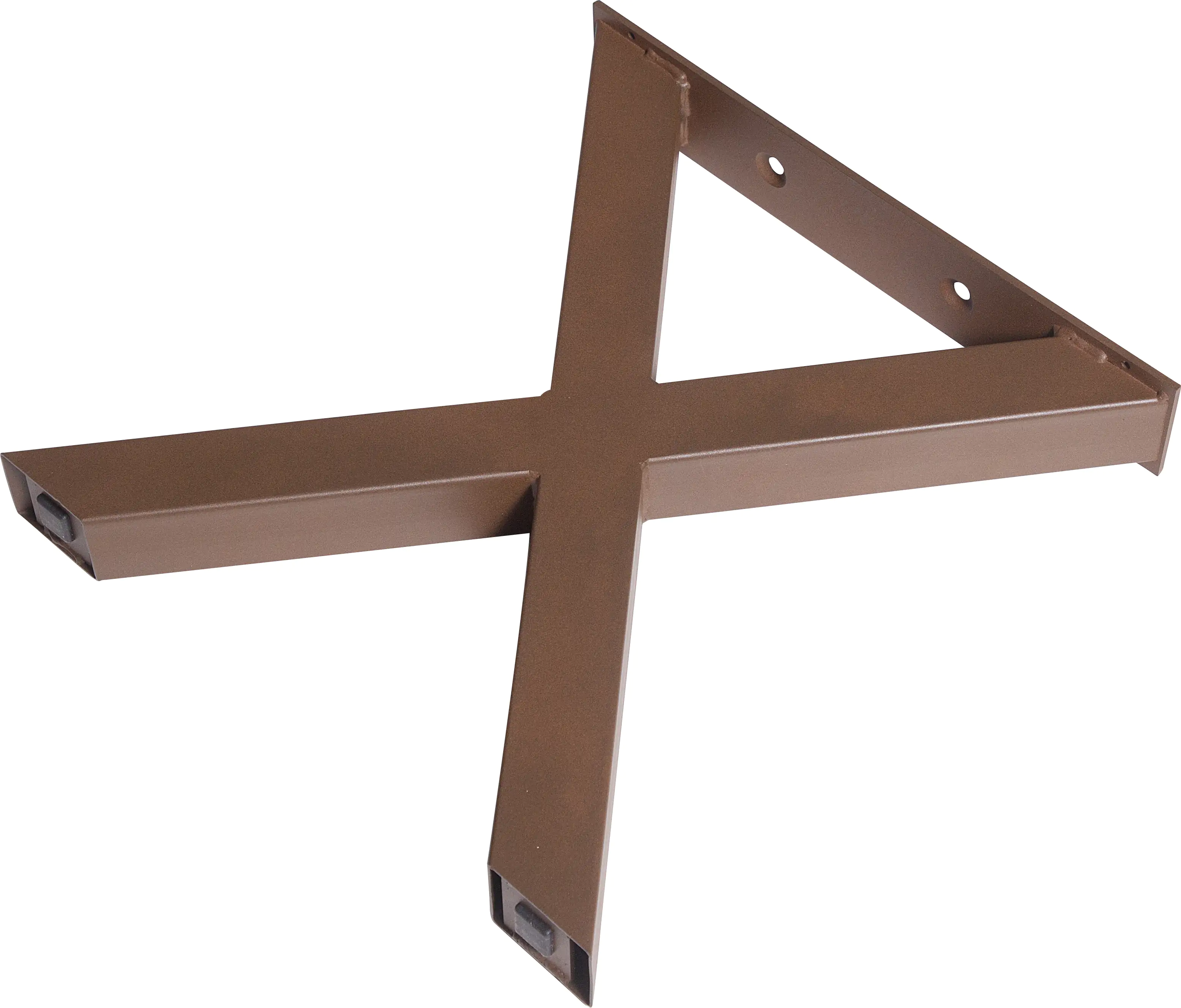 Dieda Bankgestell X-Form rostoptik Maße (L x B x H): 420 x 400 x 70 mm